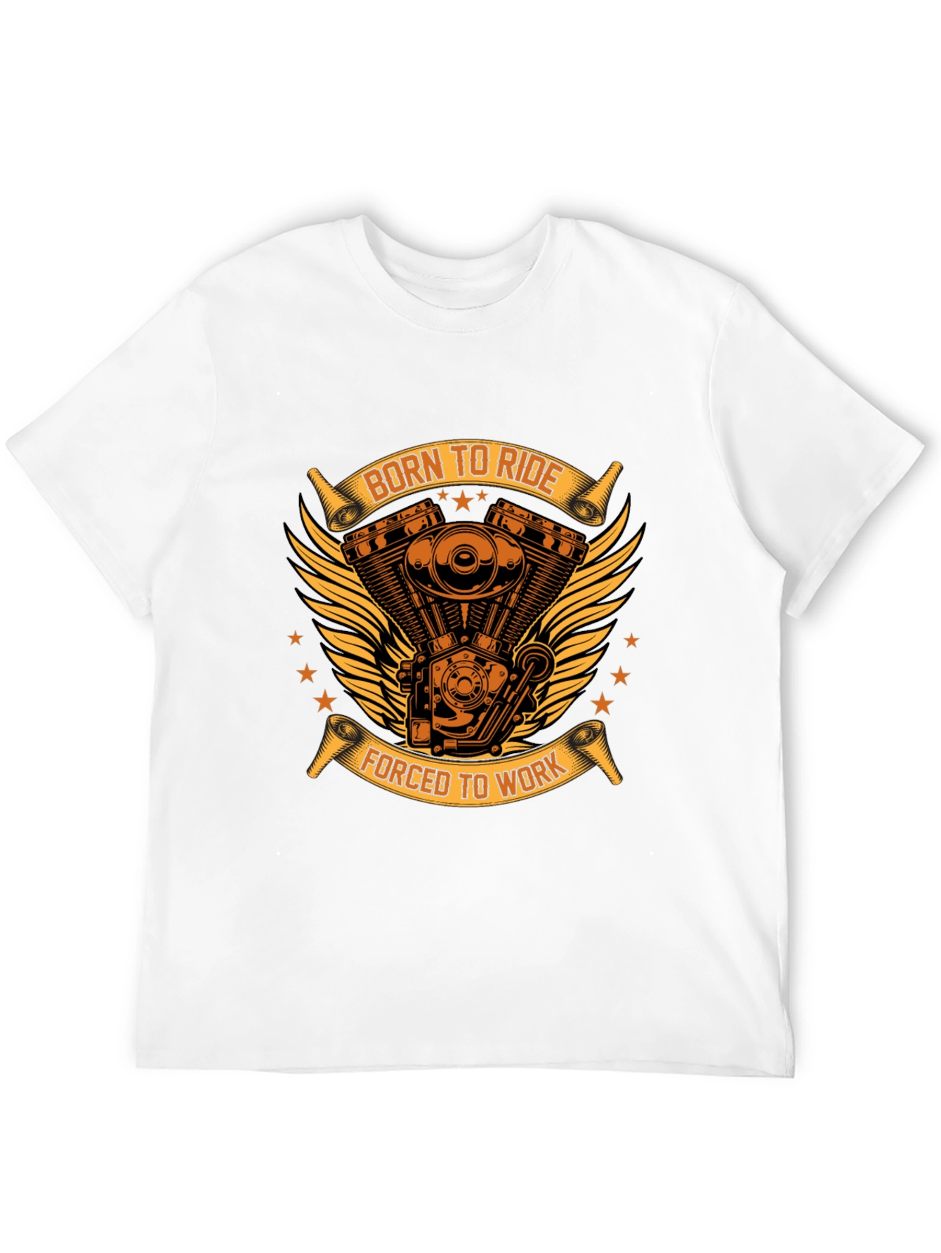 Born To Ride Biker T-Shirt - Black