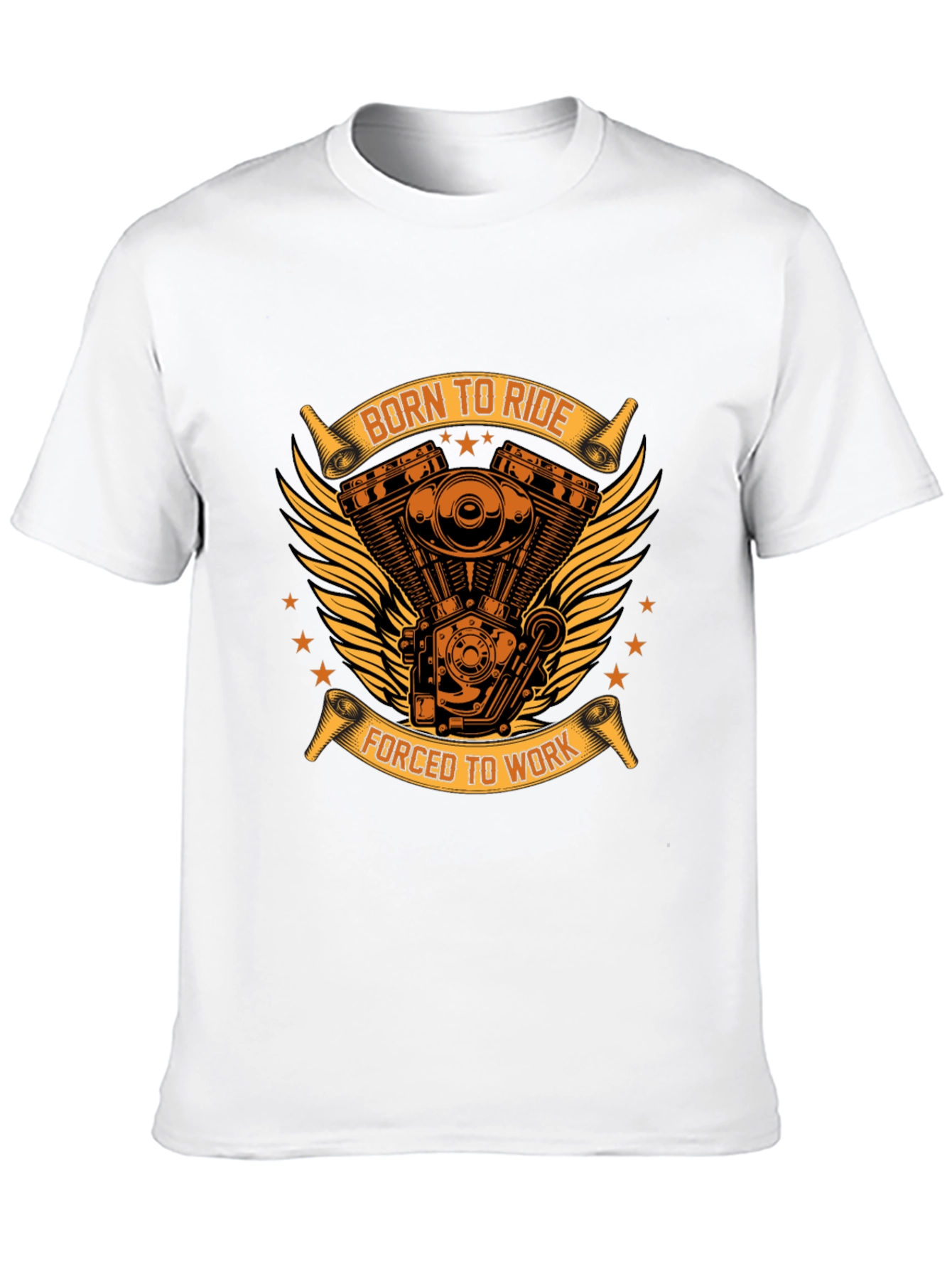 Born To Ride Biker T-Shirt - Black