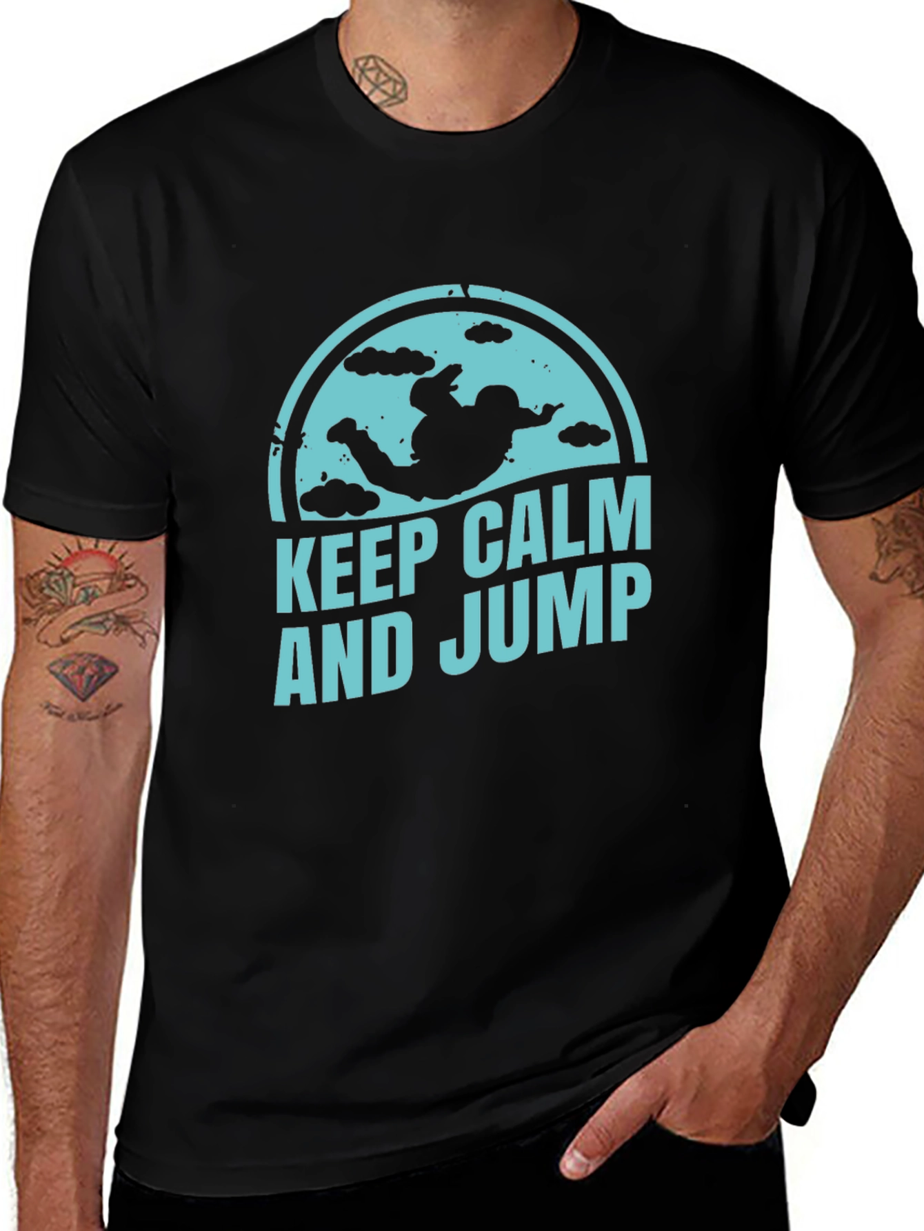 Keep Calm and Jump Skydiving T-Shirt