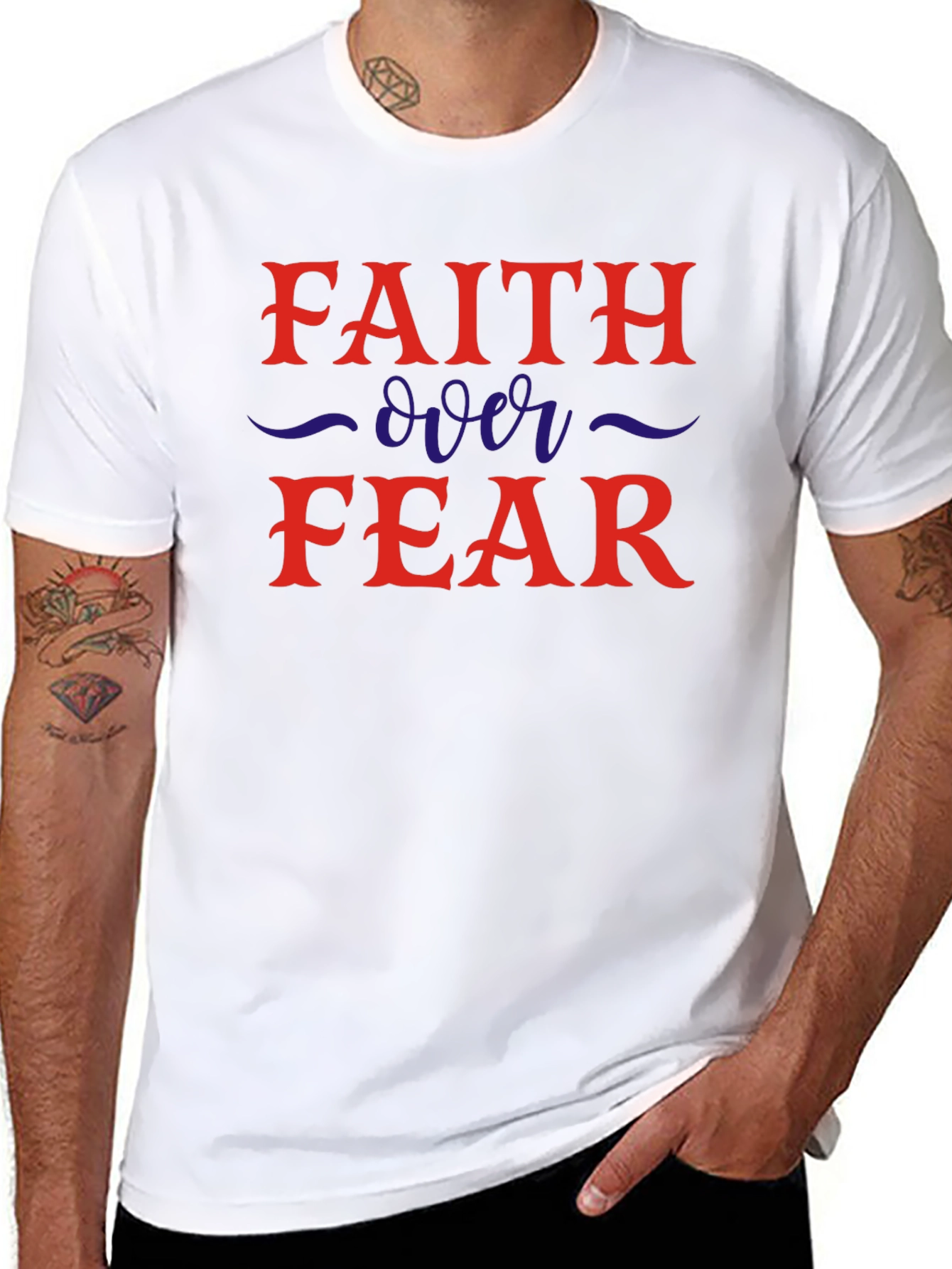 Faith Over Fear Graphic T-Shirt