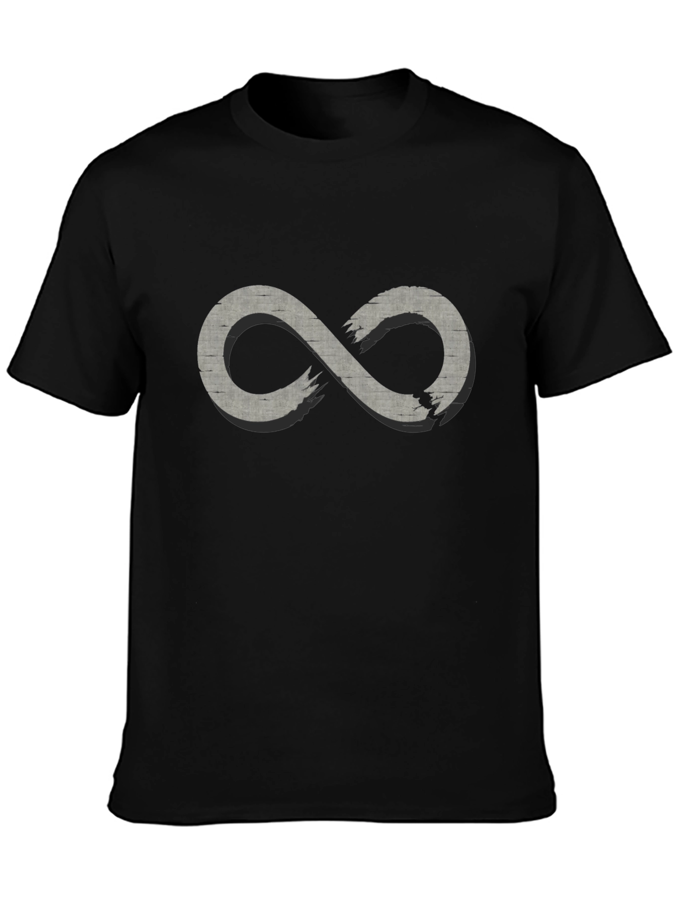 Broken Infinity Symbol Black T-Shirt