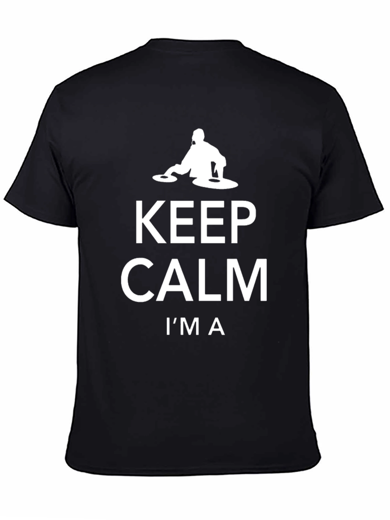Keep Calm Im A DJ Black Graphic Tee
