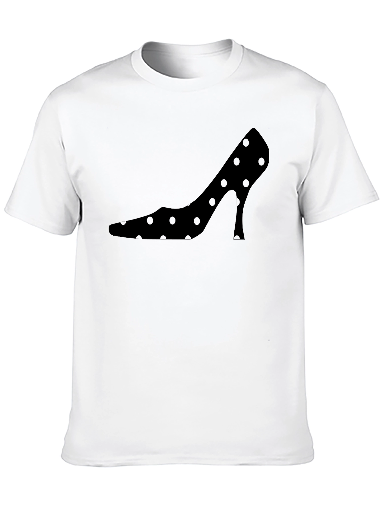Polka Dot High Heel Silhouette T-Shirt