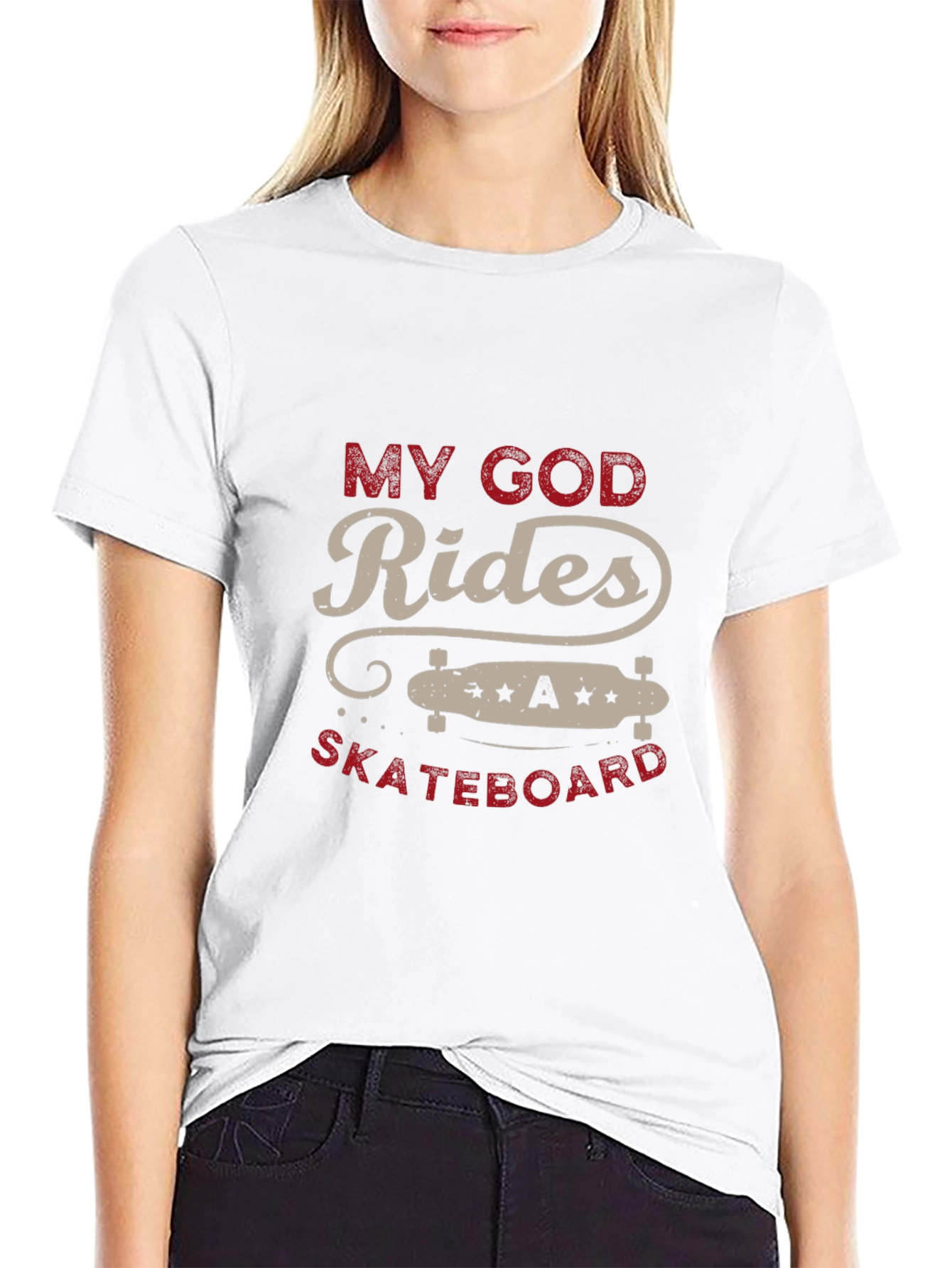 My God Rides A Skateboard T-Shirt