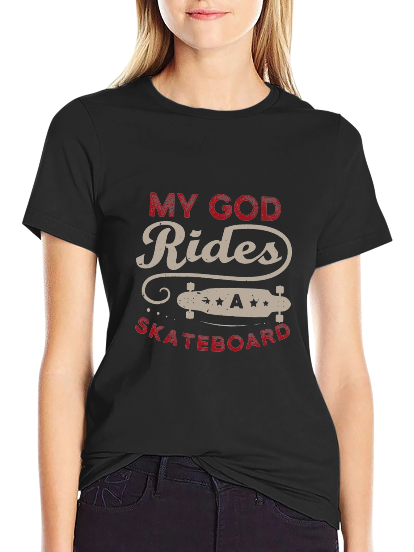 My God Rides A Skateboard T-Shirt