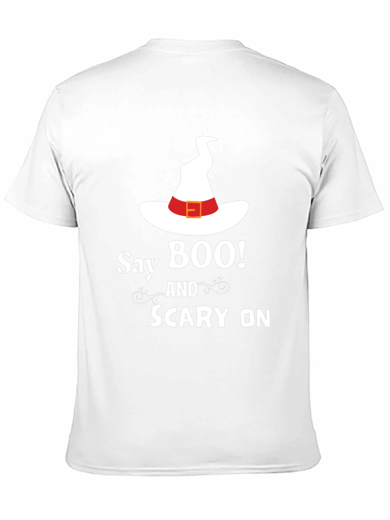 Say Boo! Black Halloween T-Shirt