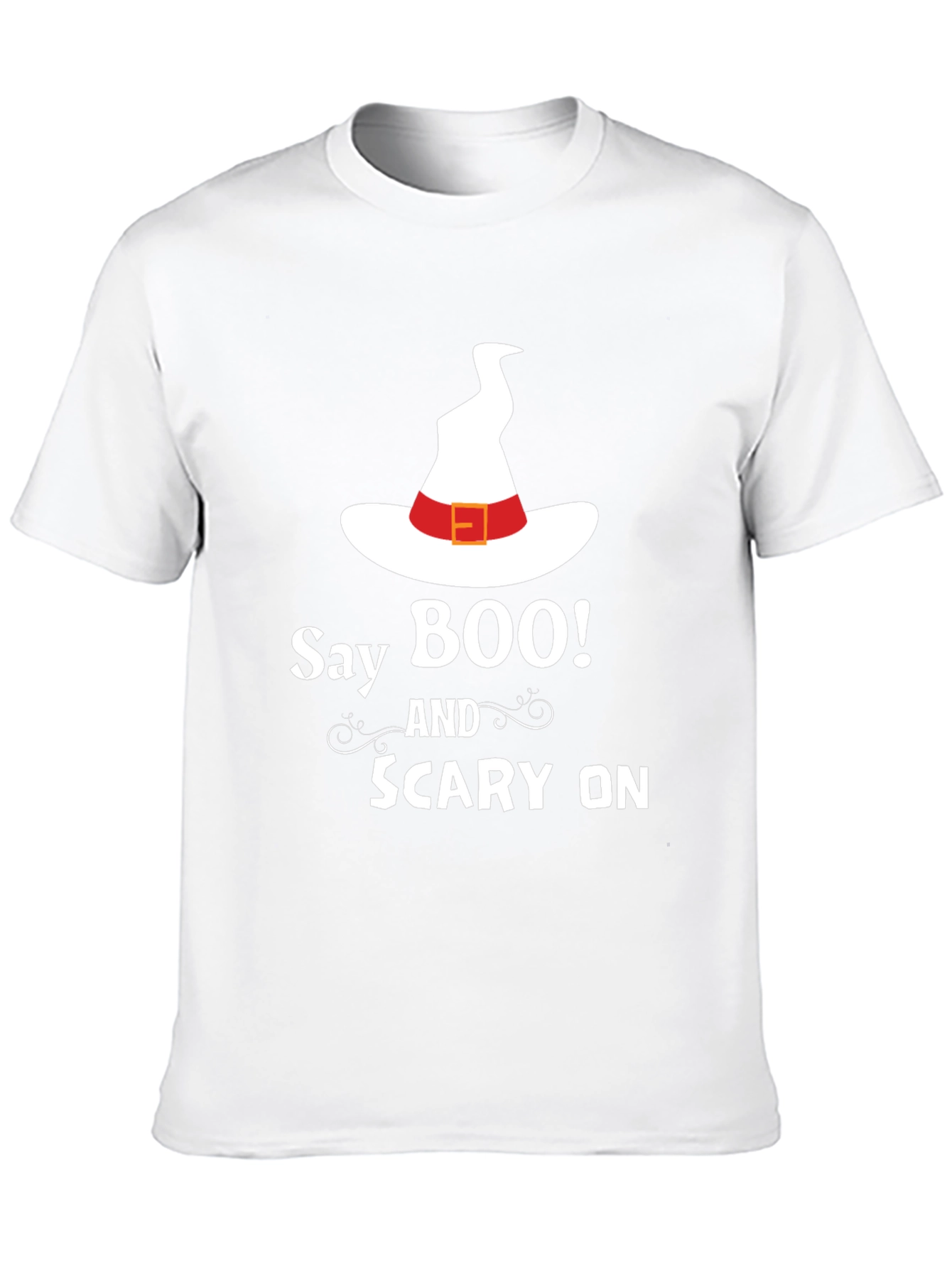 Say Boo! Black Halloween T-Shirt