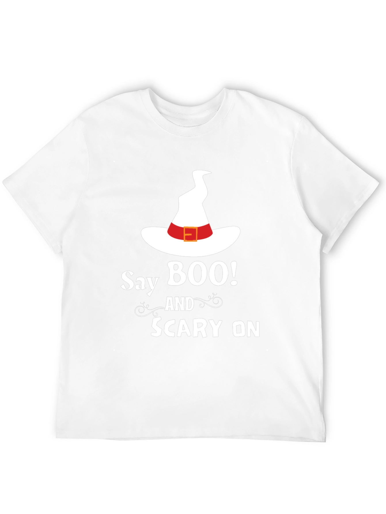 Say Boo! Black Halloween T-Shirt