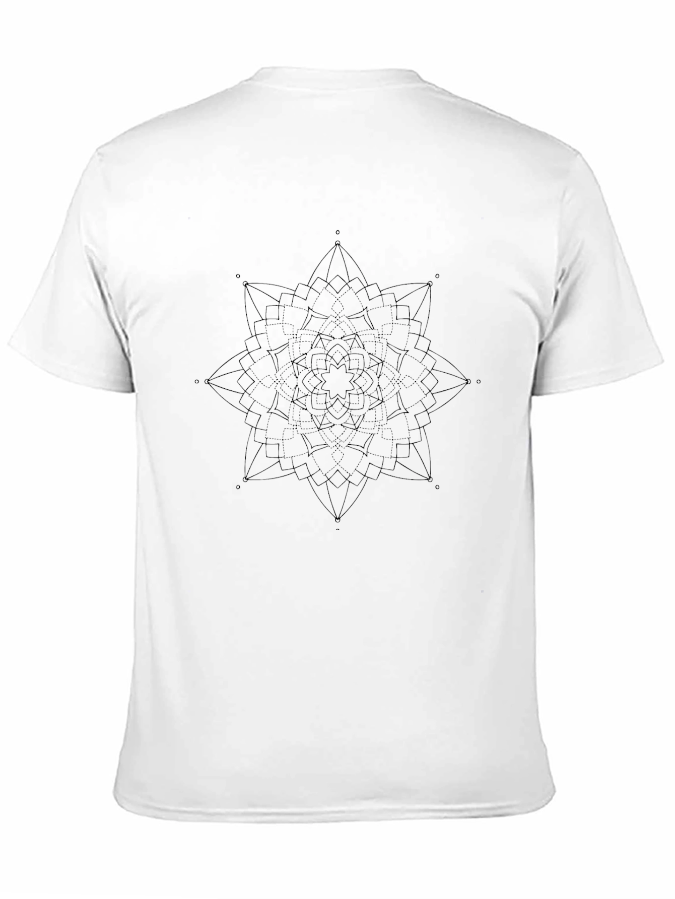 Geometric Mandala Black T-Shirt - Stylish Casual Wear