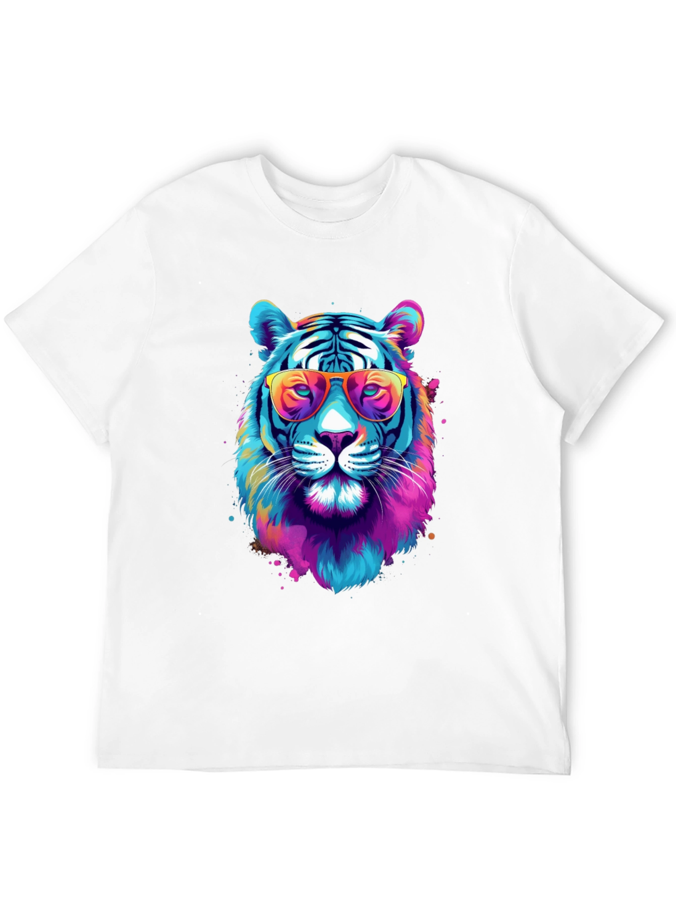 Cool Tiger Graphic Tee - Black Unisex T-Shirt