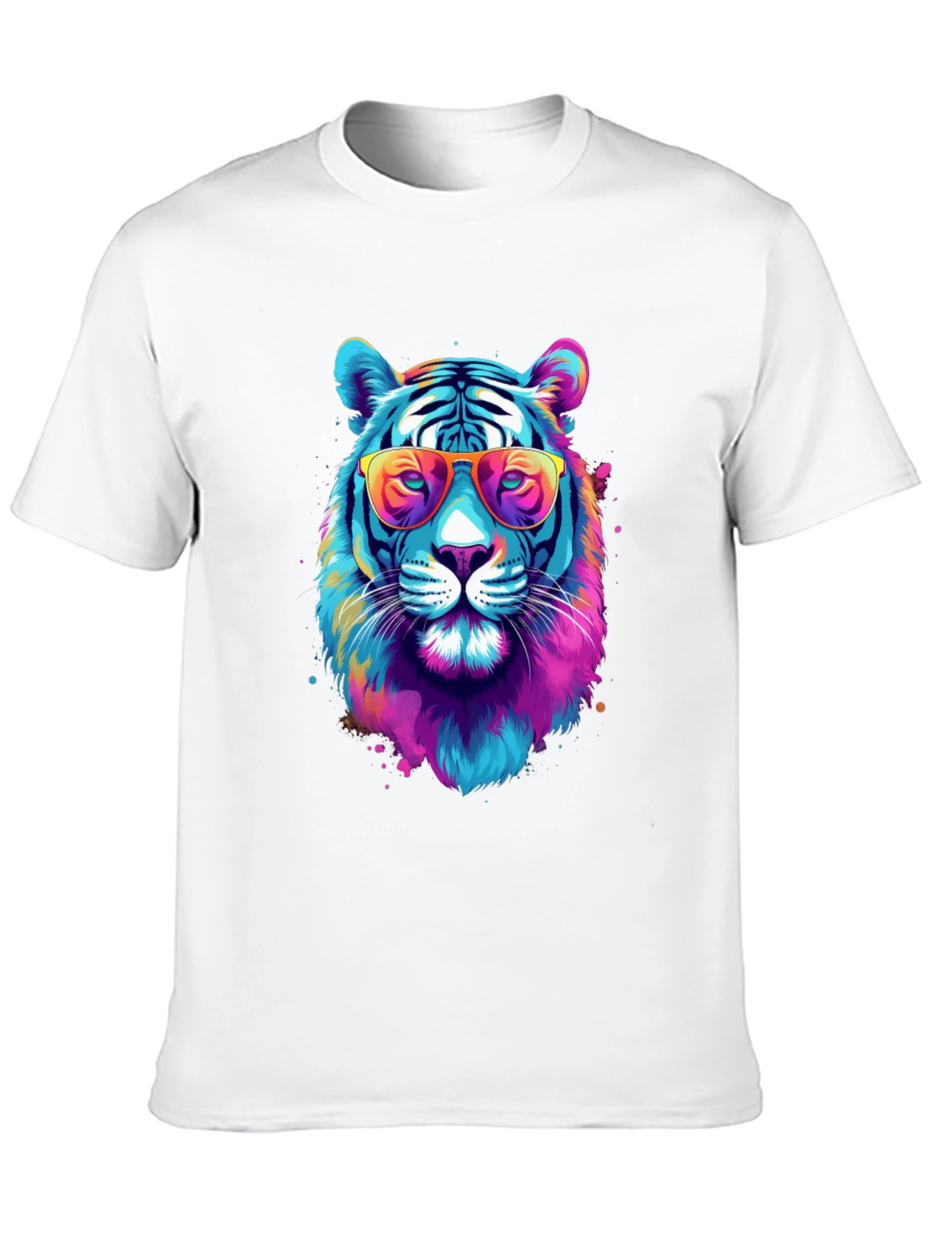 Cool Tiger Graphic Tee - Black Unisex T-Shirt