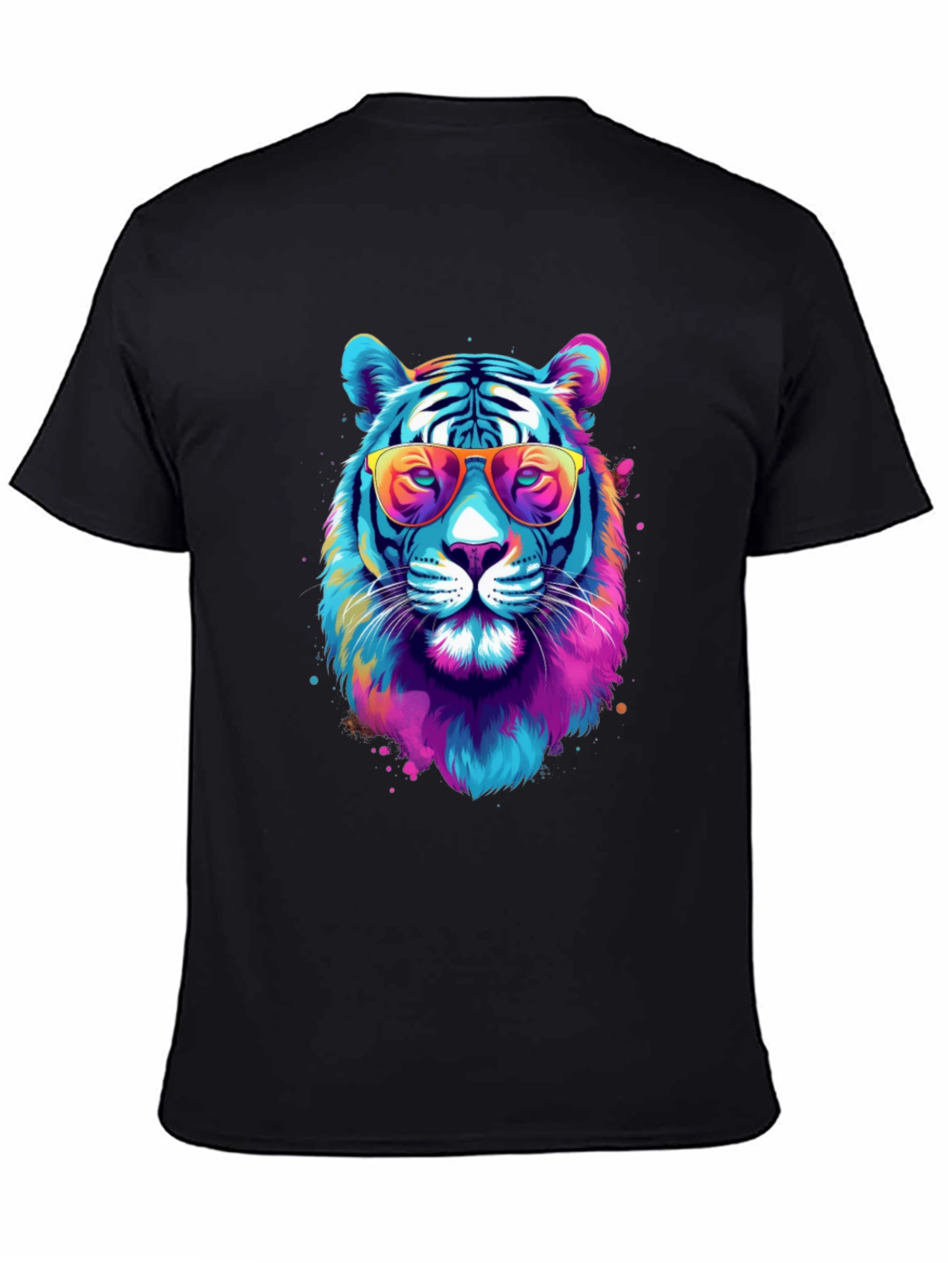Cool Tiger Graphic Tee - Black Unisex T-Shirt