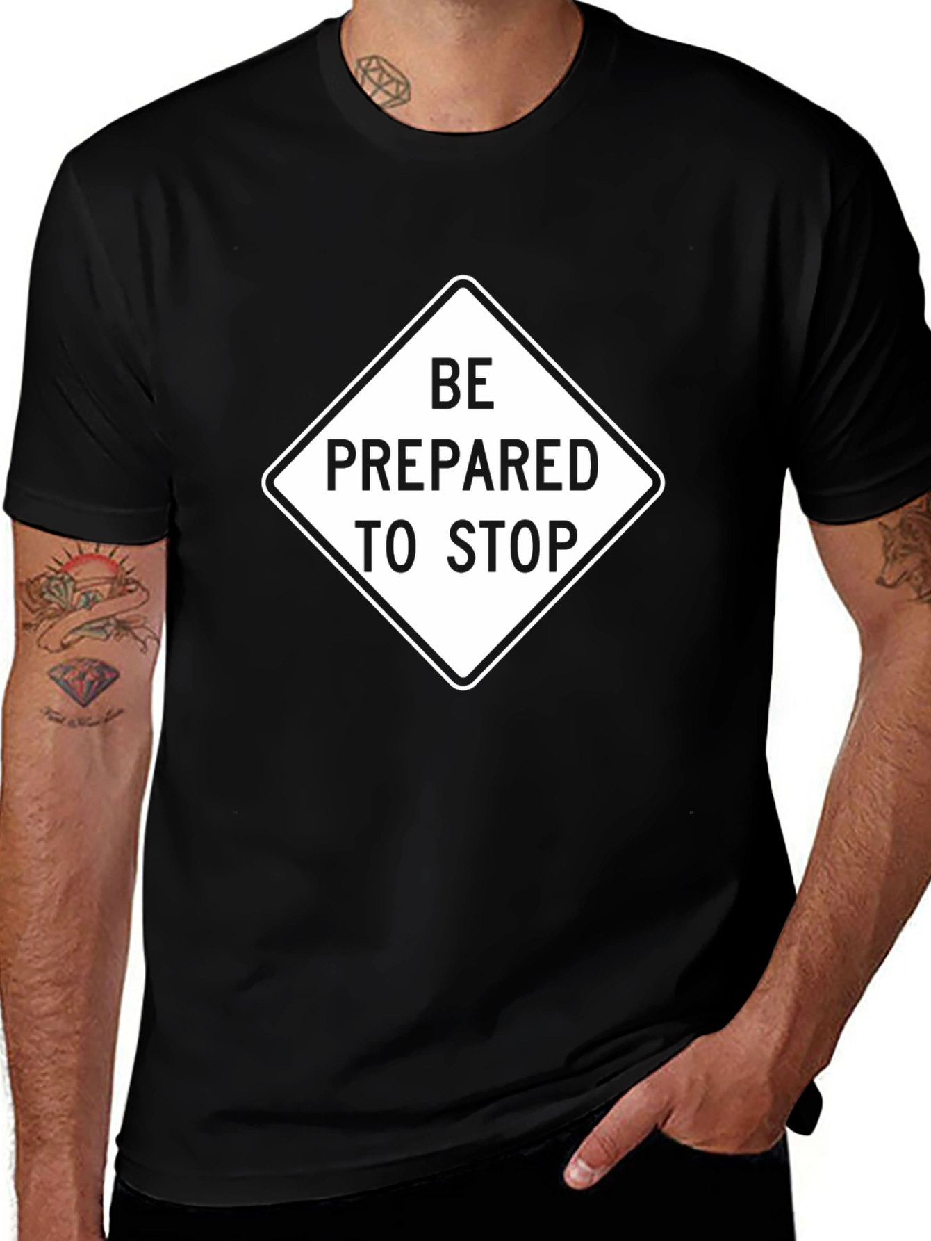 Be Prepared To Stop T-Shirt - Novelty Tee