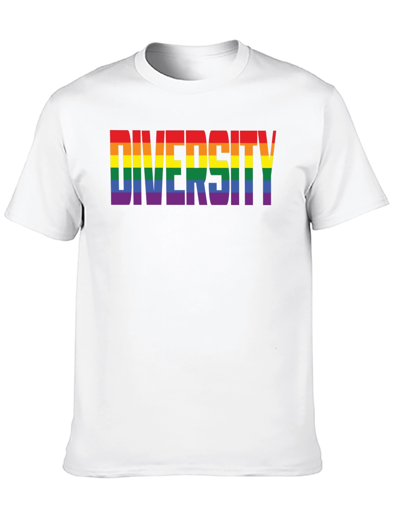 Diversity Rainbow Graphic Black Tee