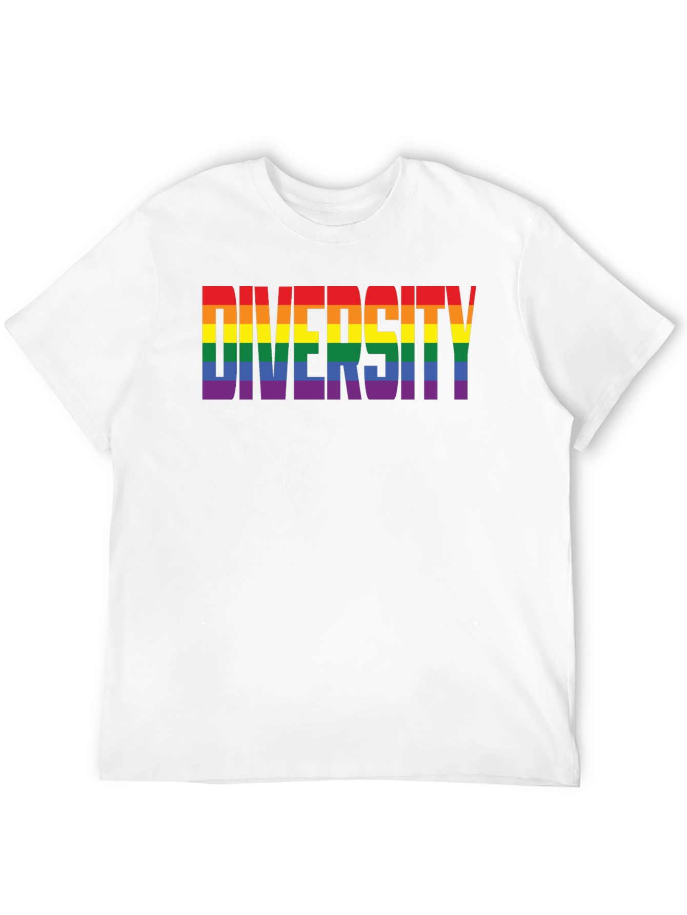 Diversity Rainbow Graphic Black Tee
