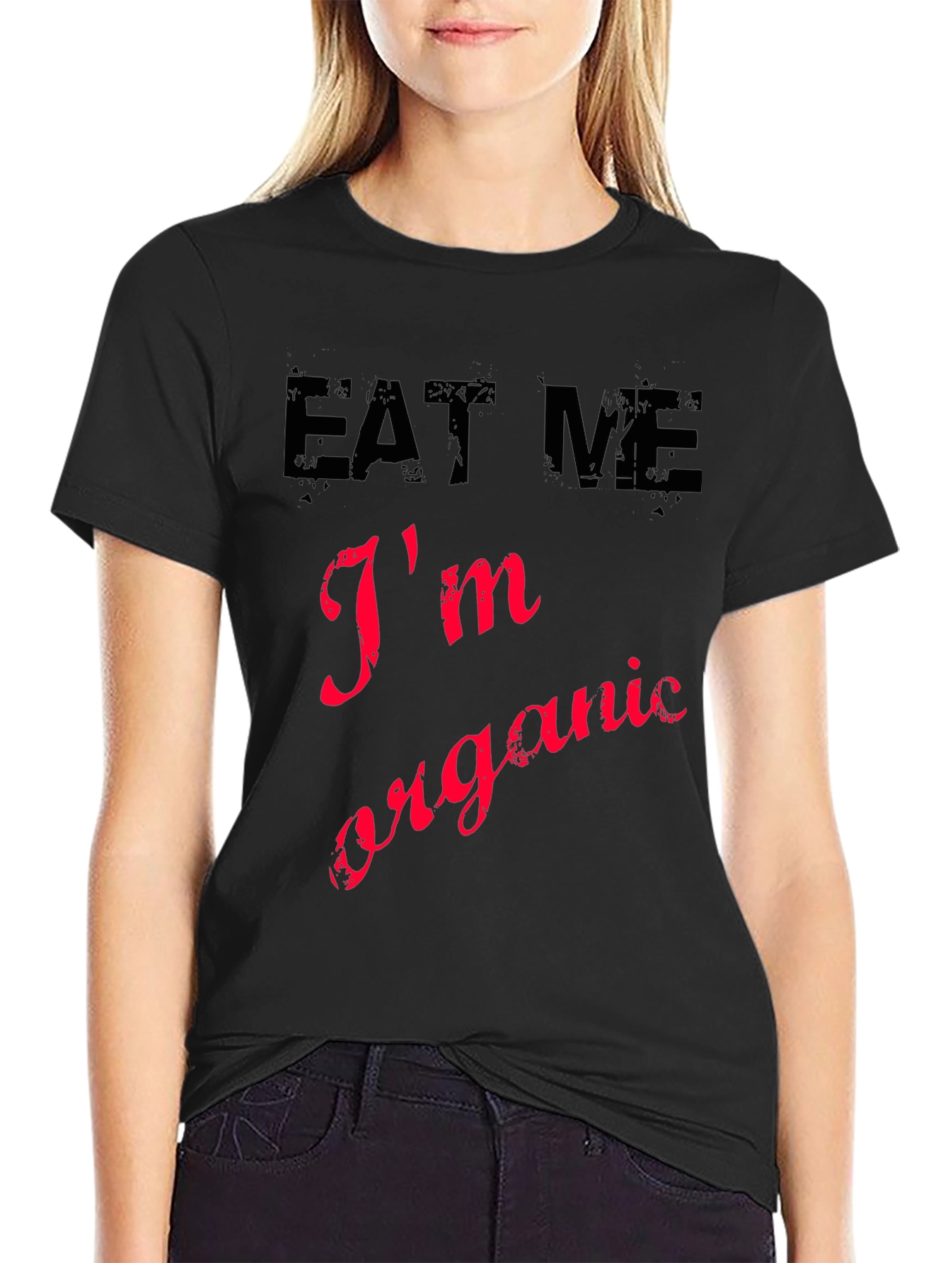 Eat Me Im Organic Novelty Graphic T-Shirt