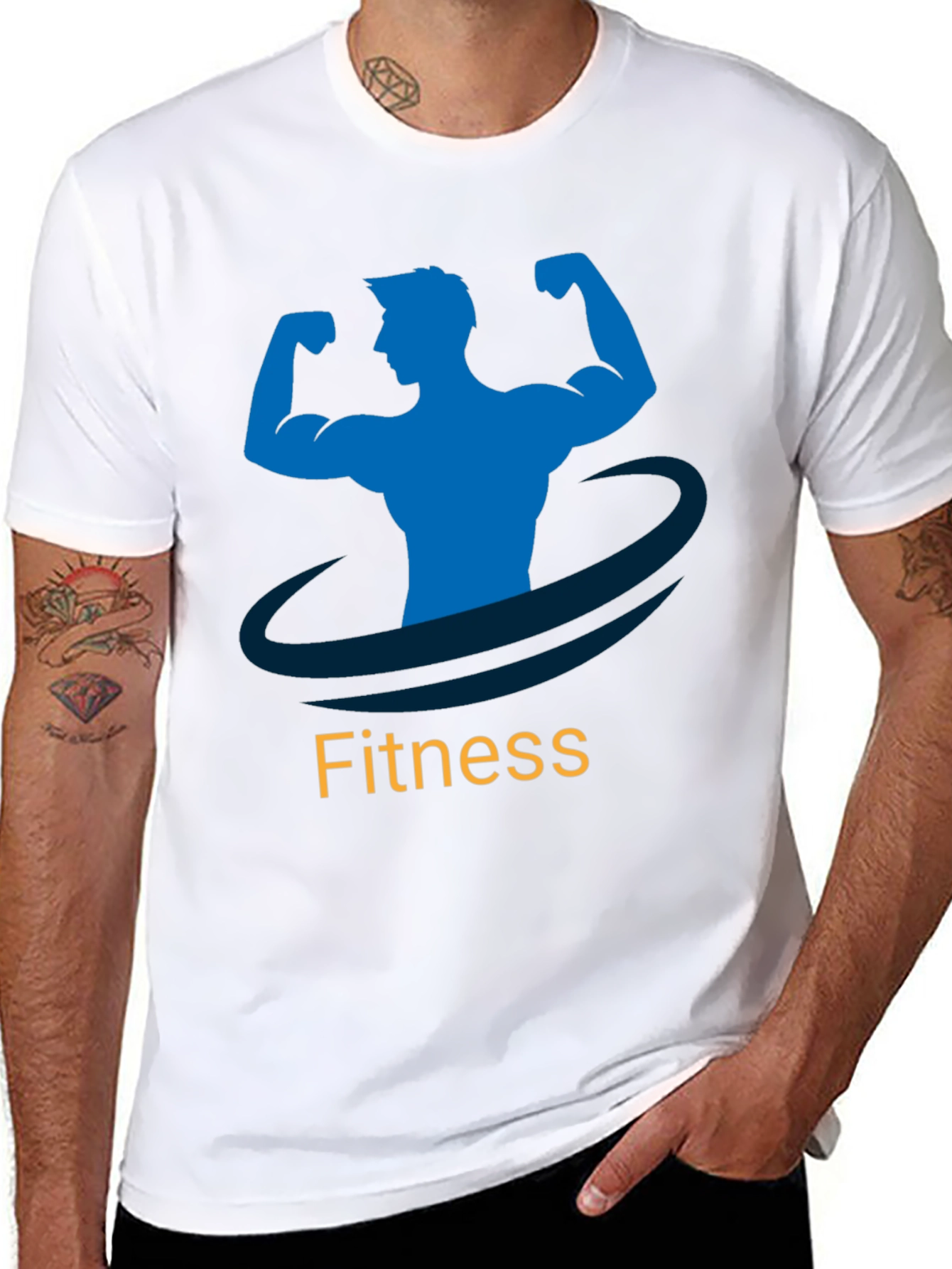 Fitness Graphic Tee - Mens Black T-Shirt