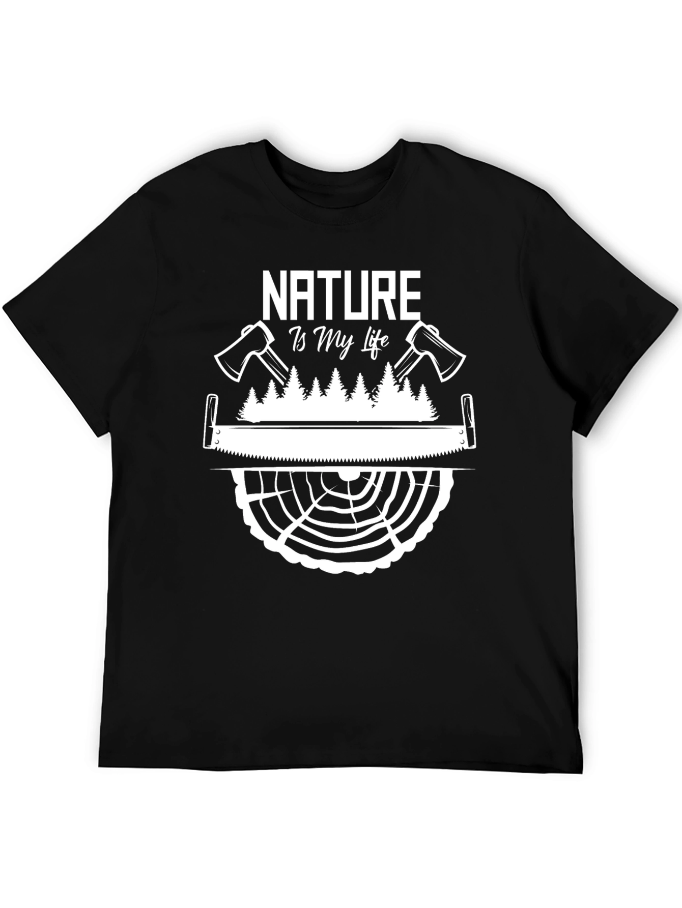 Nature is My Life T-Shirt - Lumberjack Tee