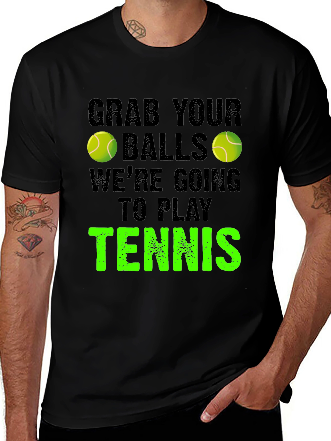 Grab Your Balls Tennis Graphic Tee