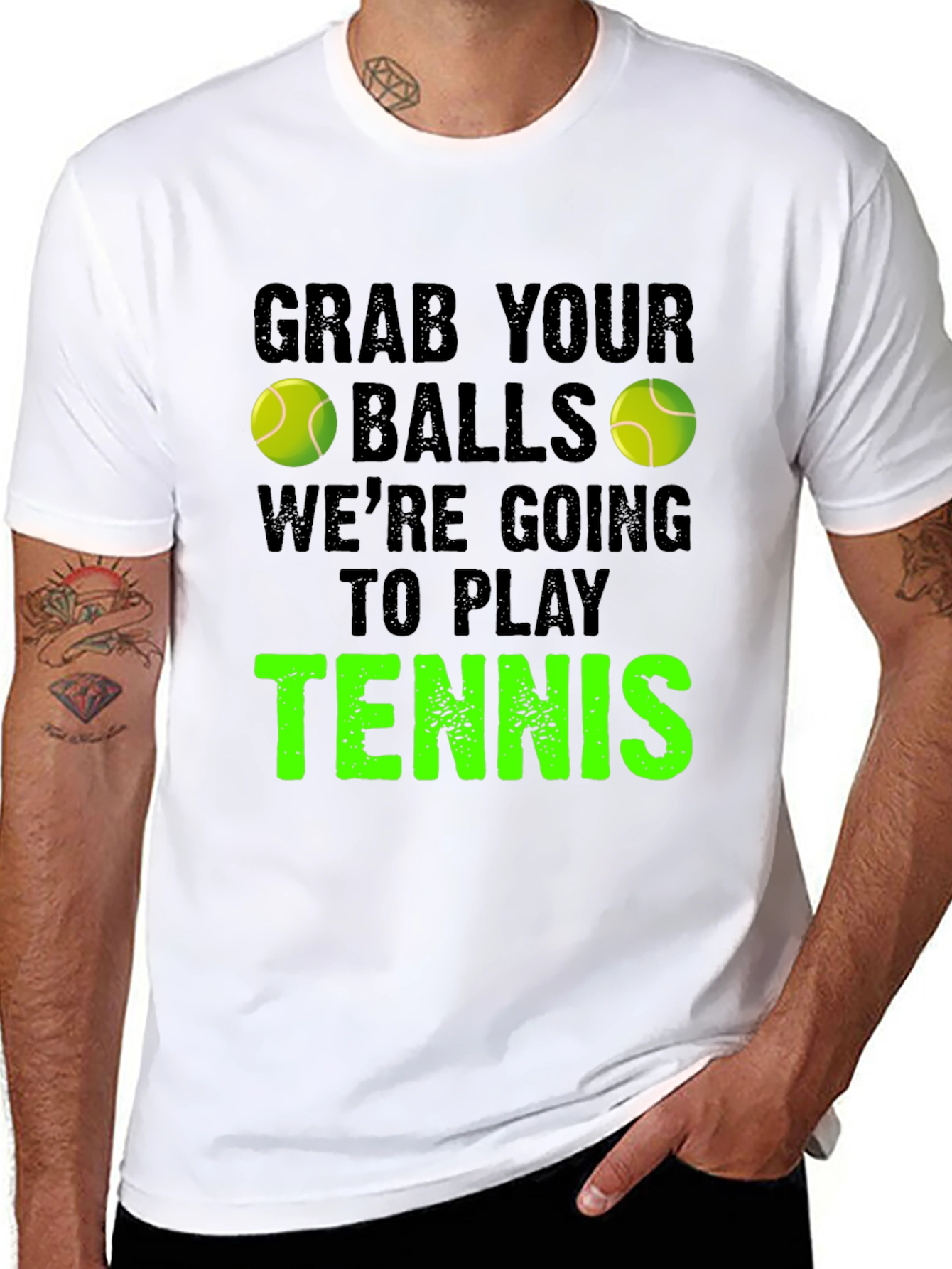 Grab Your Balls Tennis Graphic Tee