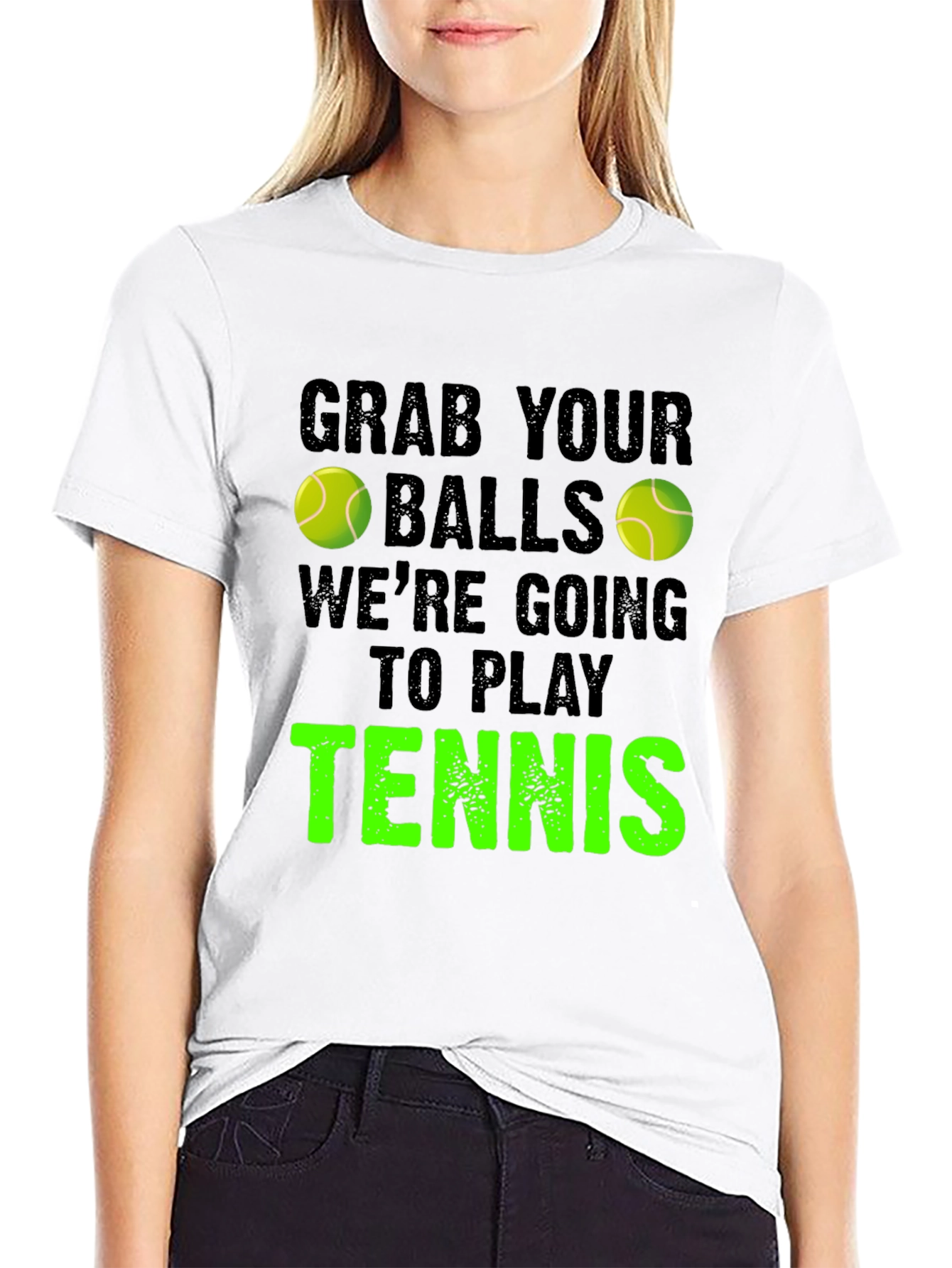 Grab Your Balls Tennis Graphic Tee