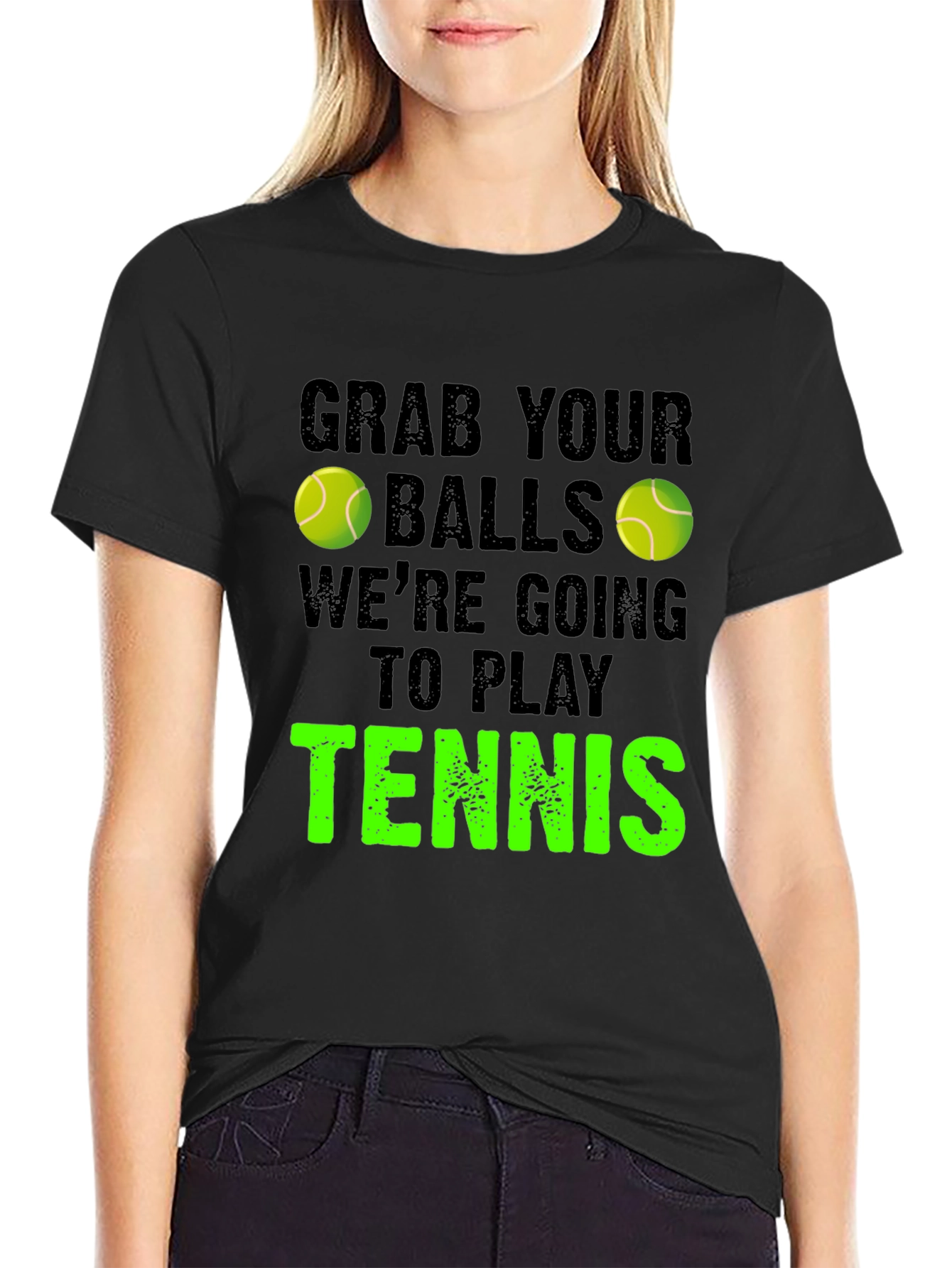 Grab Your Balls Tennis Graphic Tee