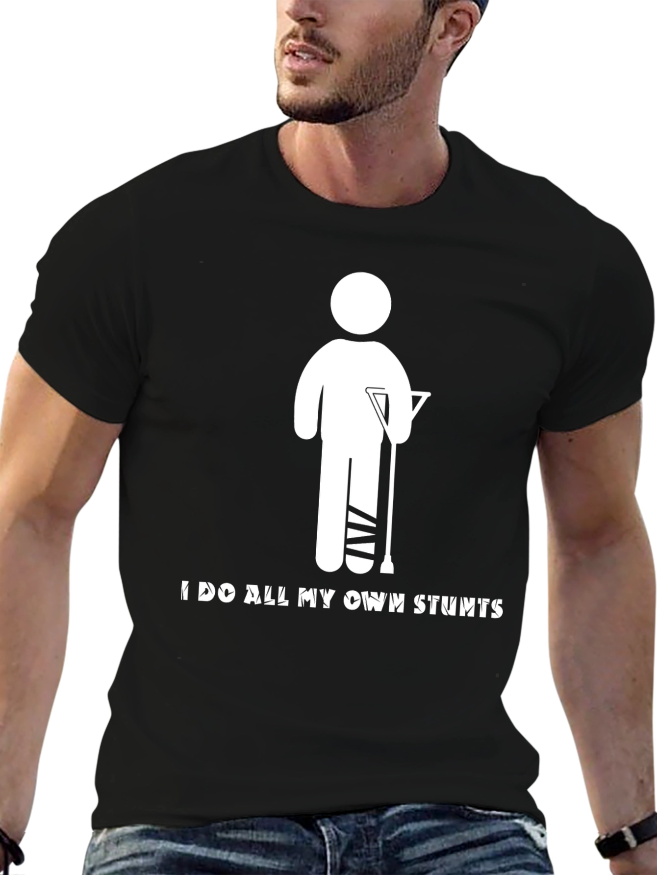 I Do All My Own Stunts Graphic Tee