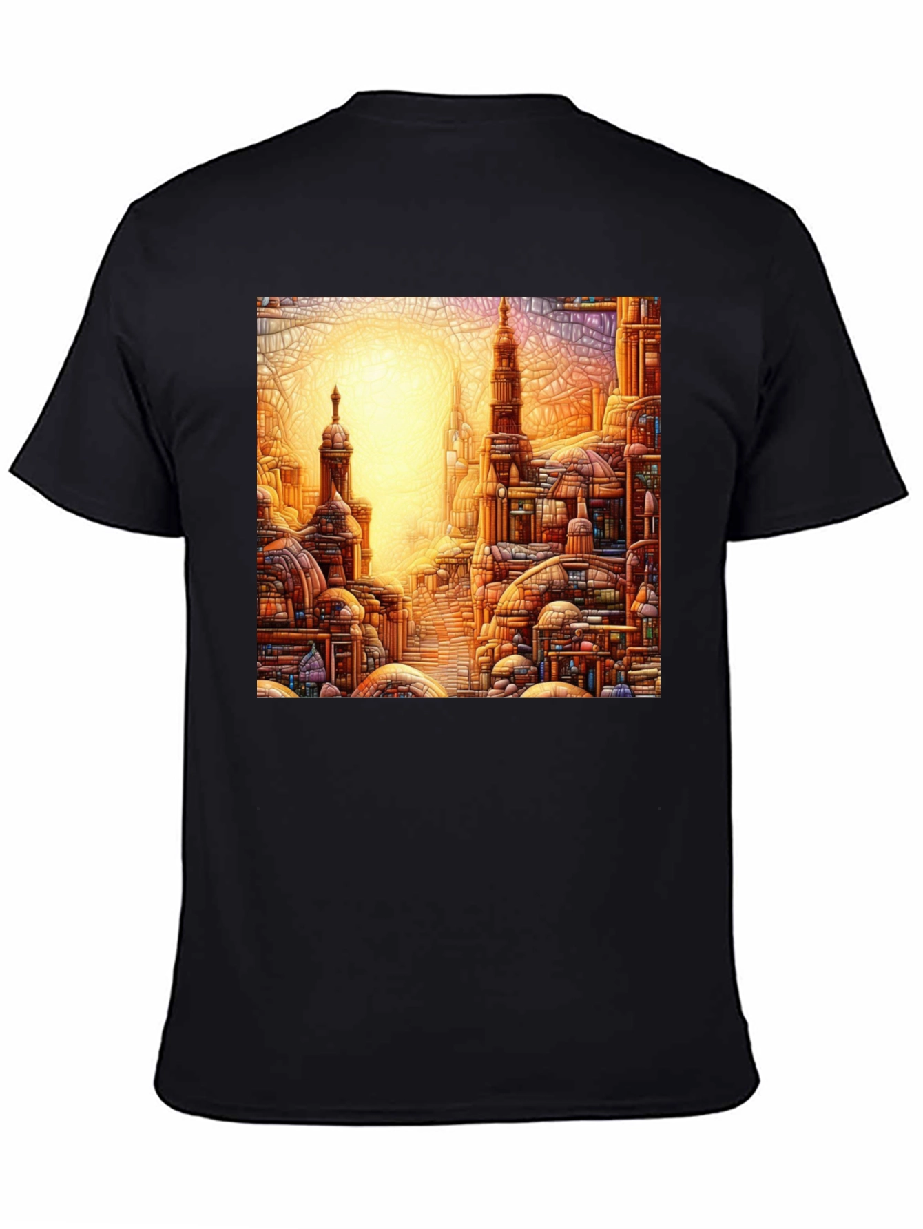 Cityscape Graphic Tee - Artistic Urban Design