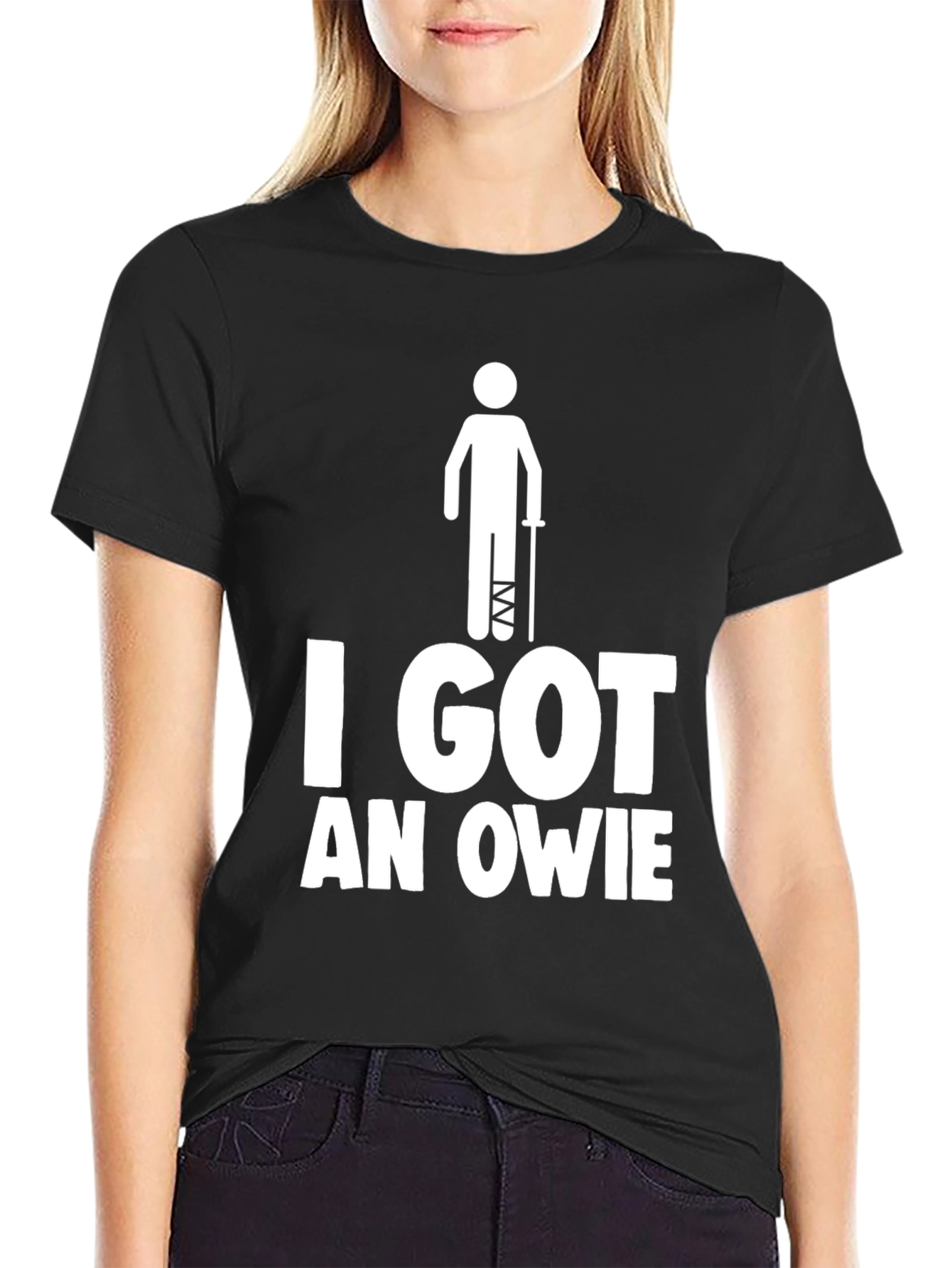 I Got An Owie Funny Broken Leg T-Shirt