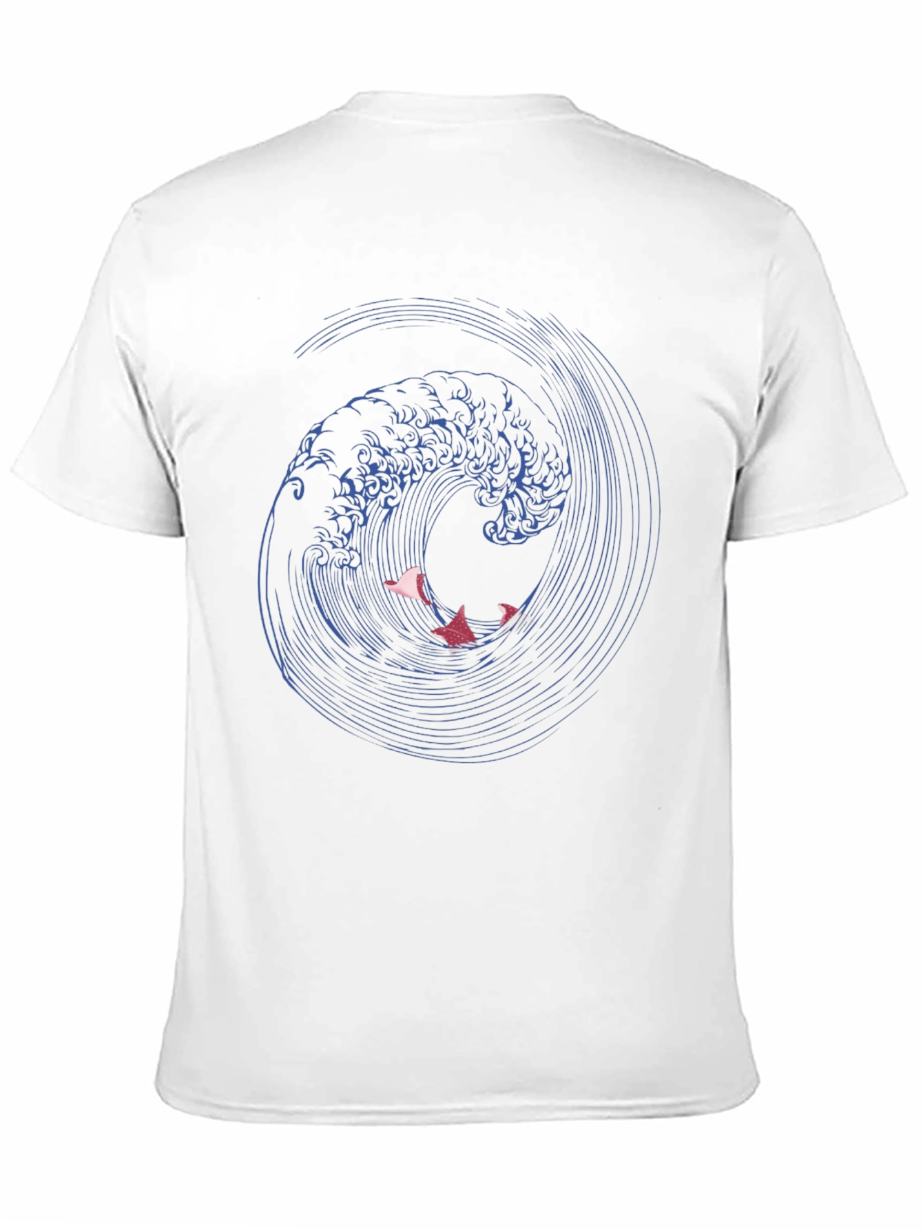 Ocean Wave Graphic Tee - Stylish Mens Black T-Shirt