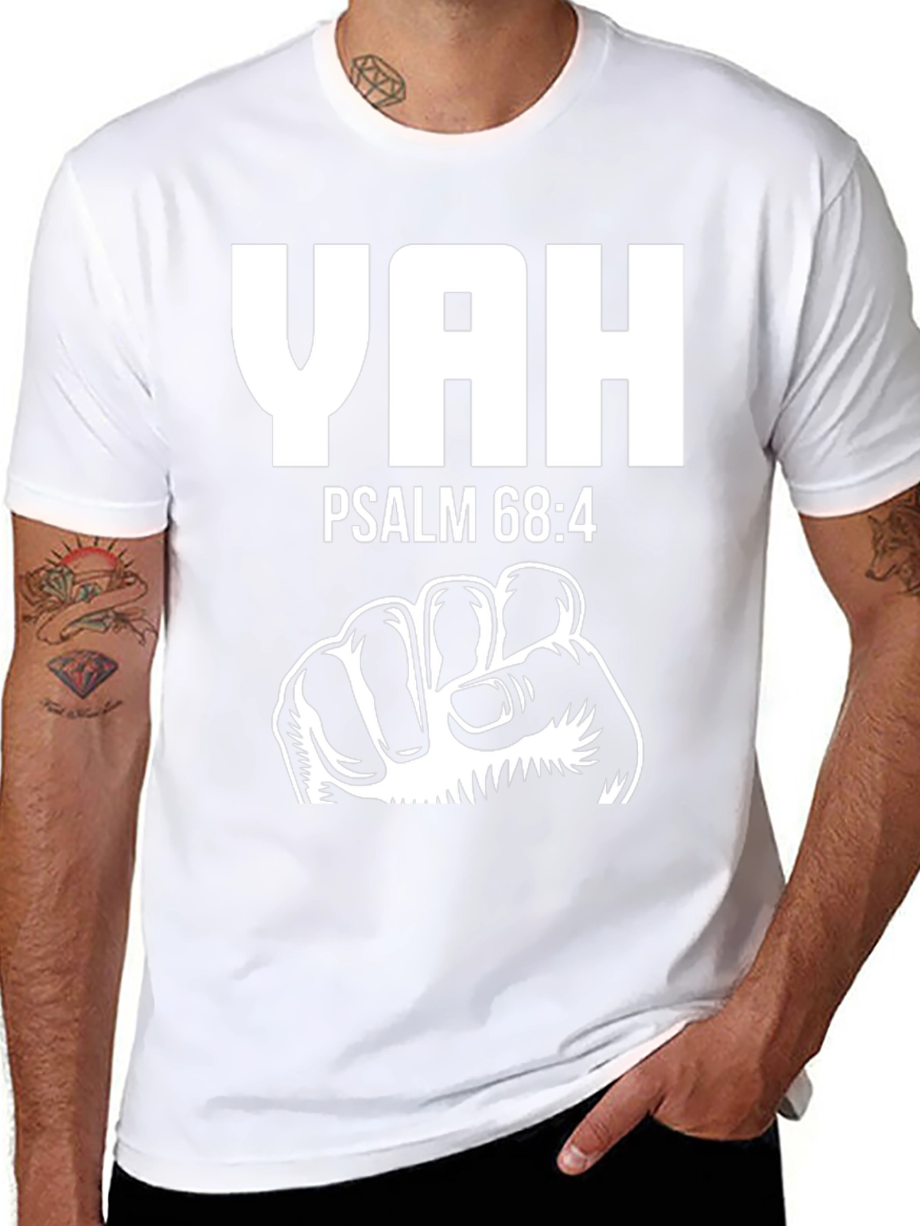 YAH Psalm 68:4 Graphic T-Shirt - Christian Apparel