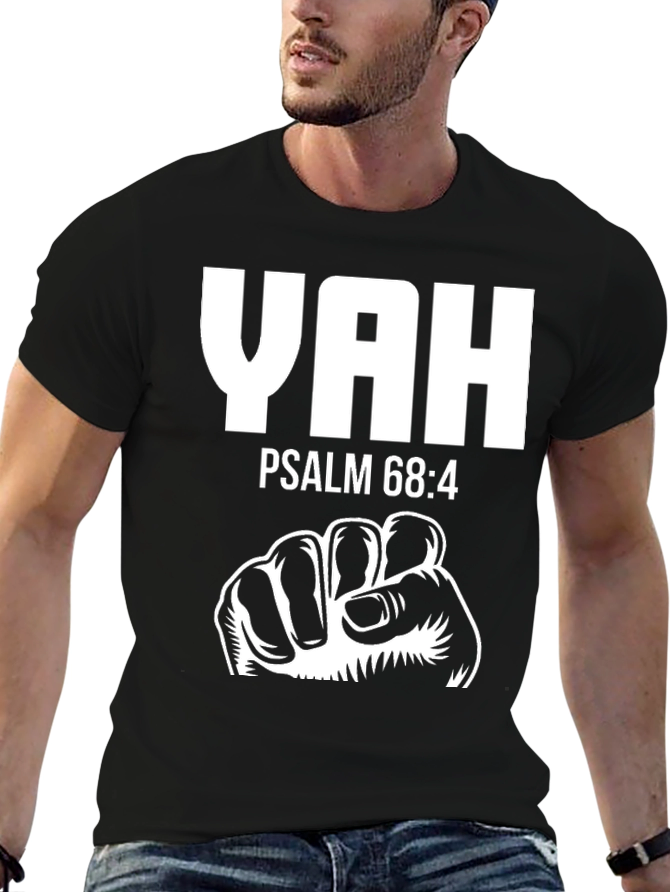 YAH Psalm 68:4 Graphic T-Shirt - Christian Apparel