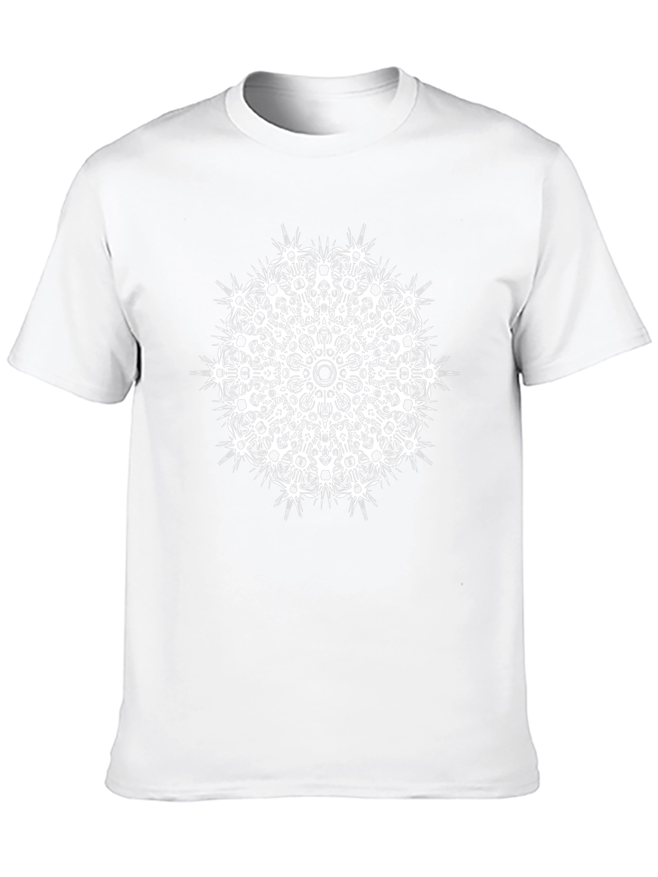 Black Tee with Mandala Design