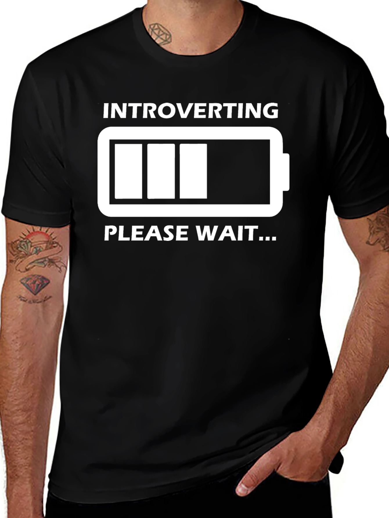 Introverting Please Wait Graphic T-Shirt