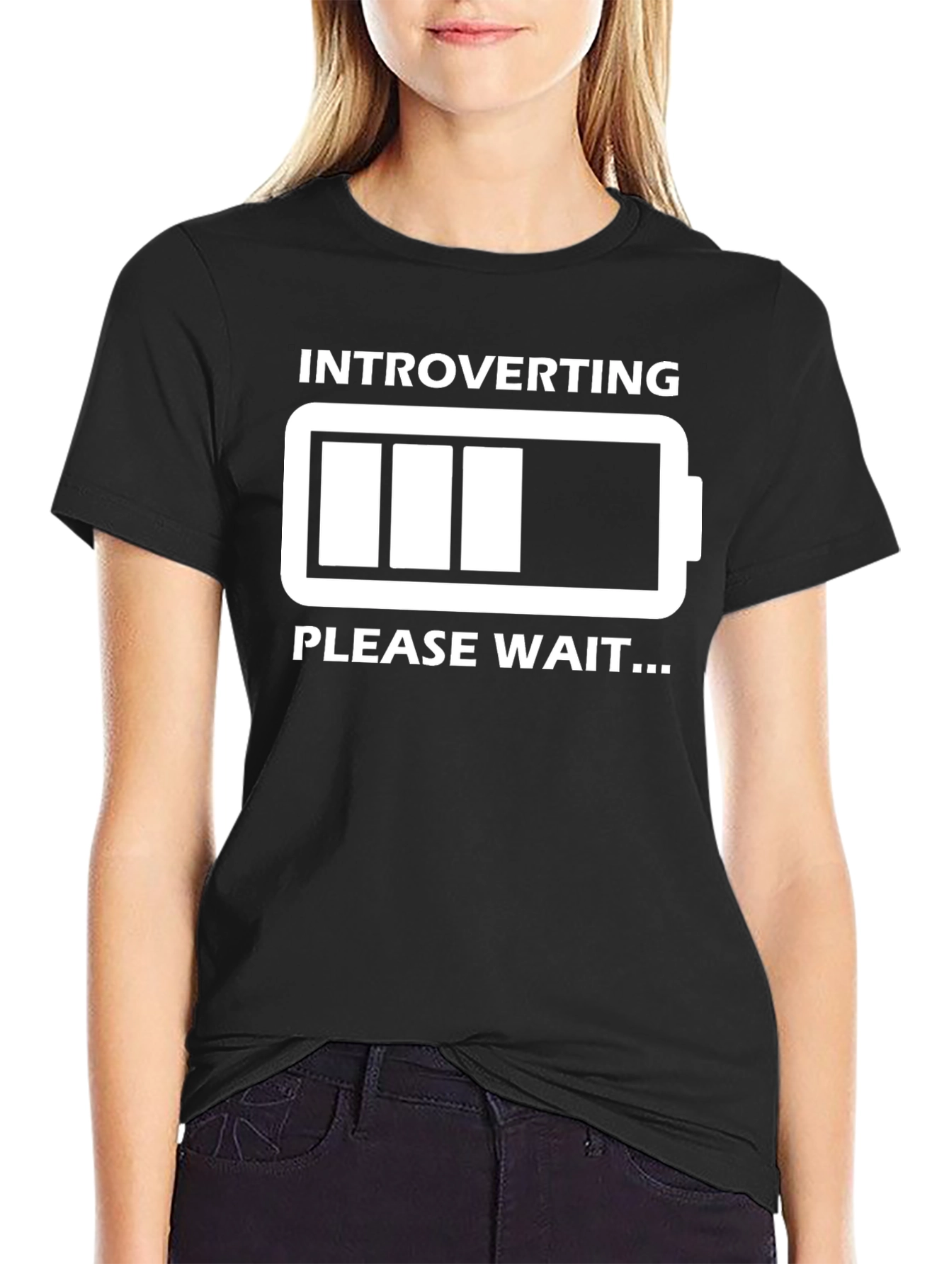 Introverting Please Wait Graphic T-Shirt