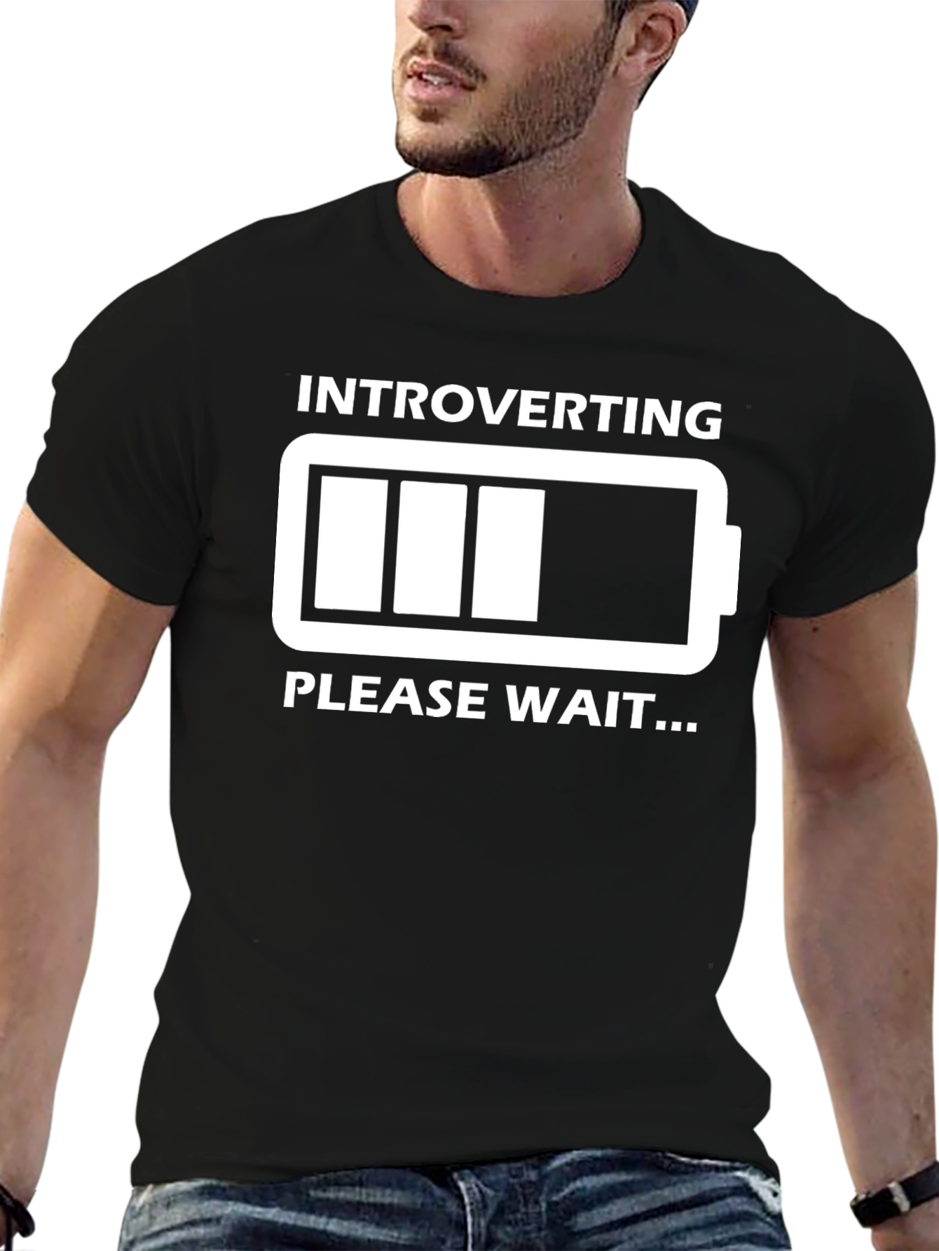 Introverting Please Wait Graphic T-Shirt