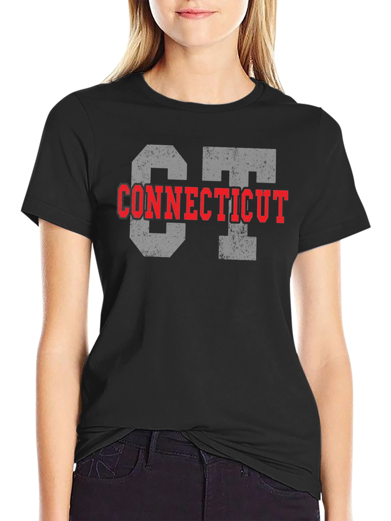 Connecticut State Pride T-Shirt - Black