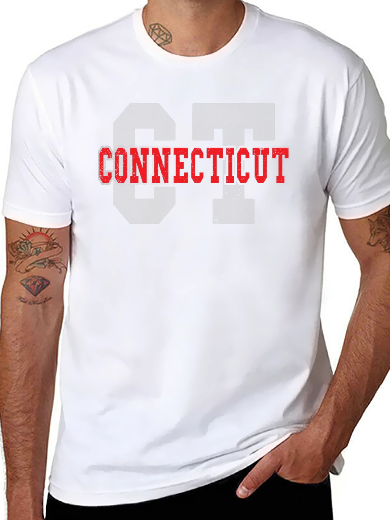 Connecticut State Pride T-Shirt - Black