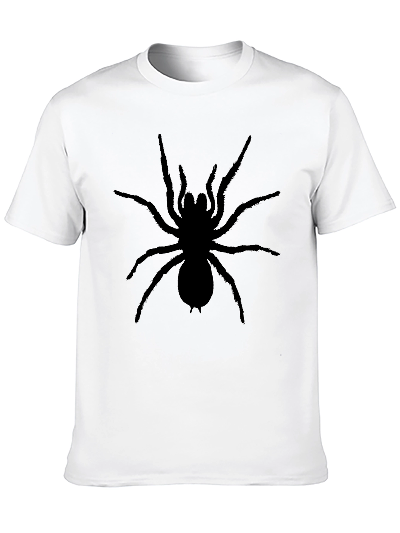 Mens Black Spider Graphic Tee - Creepy Cool!