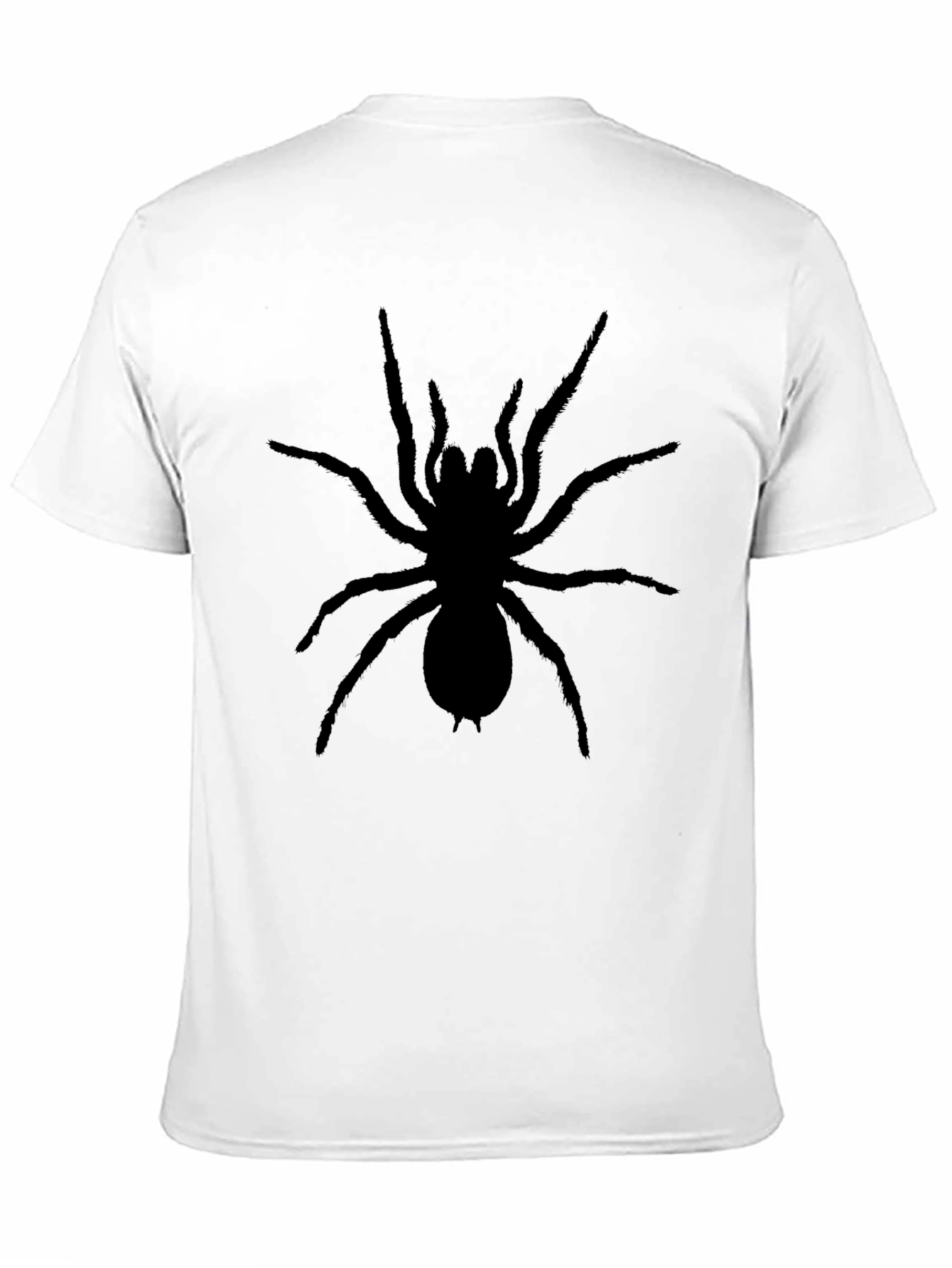 Mens Black Spider Graphic Tee - Creepy Cool!