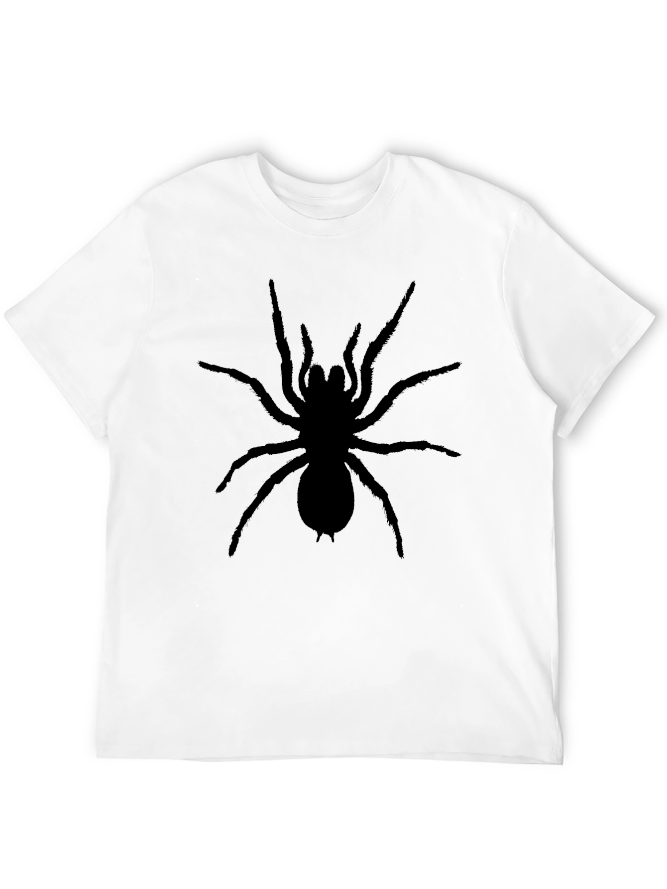 Mens Black Spider Graphic Tee - Creepy Cool!