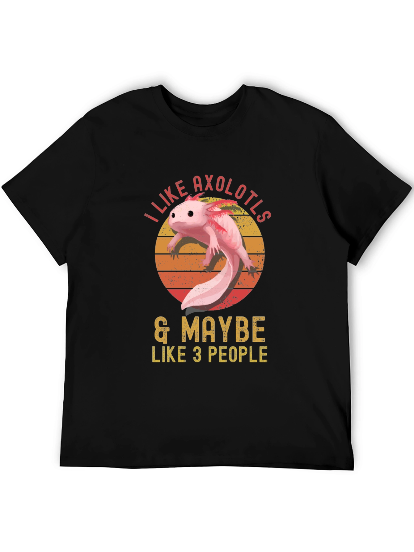 I Like Axolotls & Maybe Like 3 People T-Shirt
