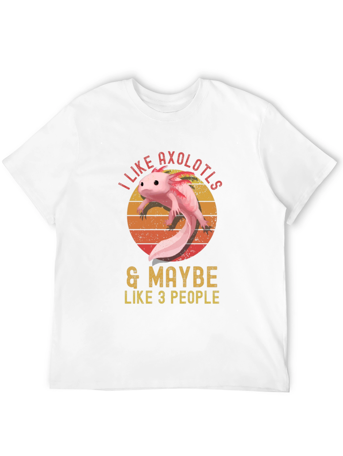 I Like Axolotls & Maybe Like 3 People T-Shirt