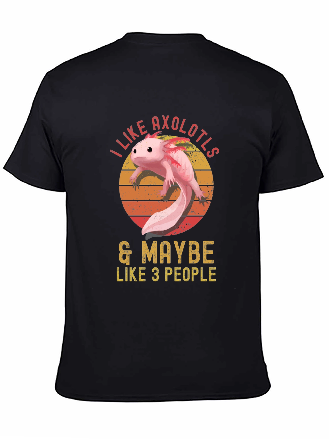 I Like Axolotls & Maybe Like 3 People T-Shirt