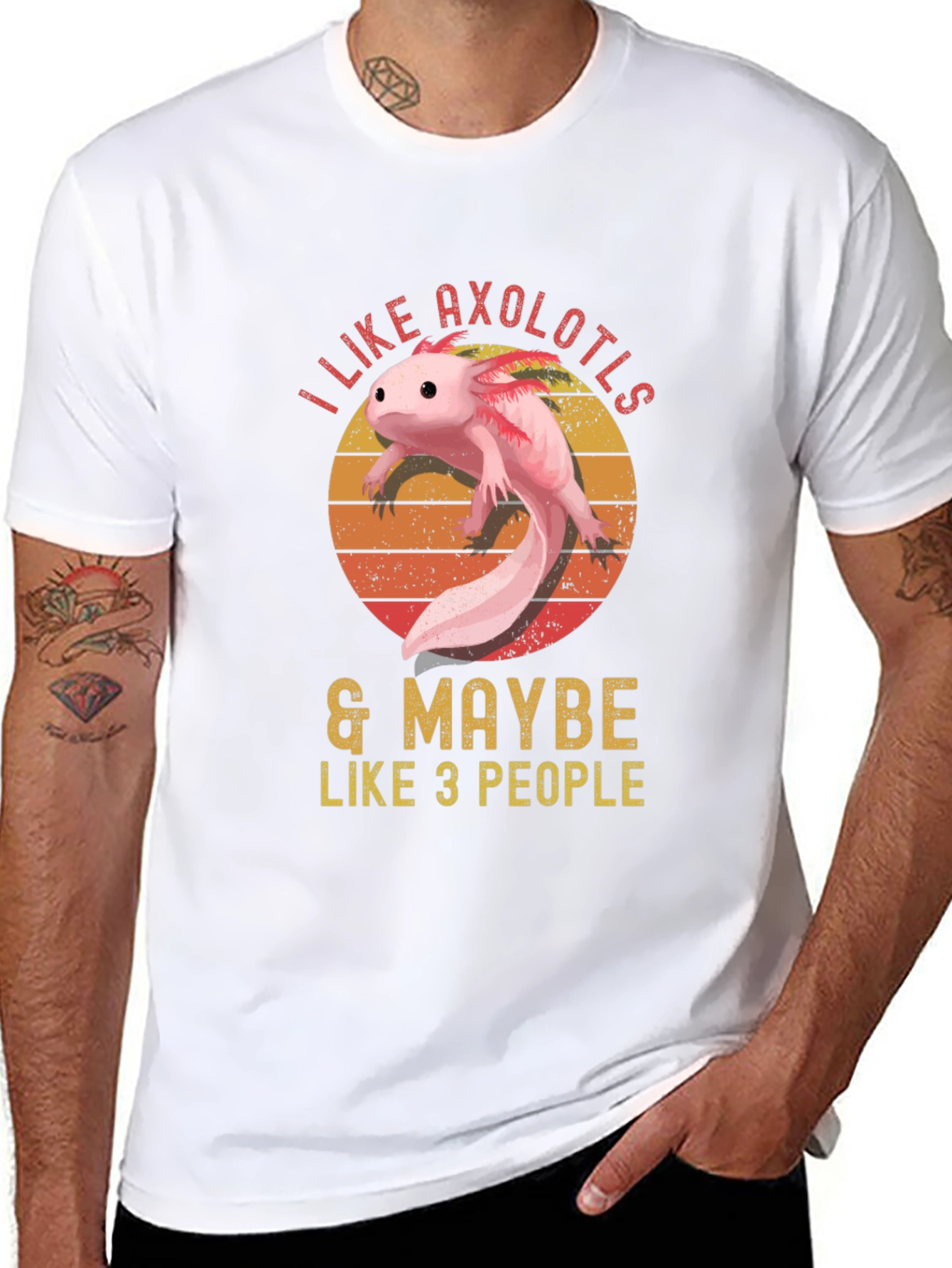 I Like Axolotls & Maybe Like 3 People T-Shirt