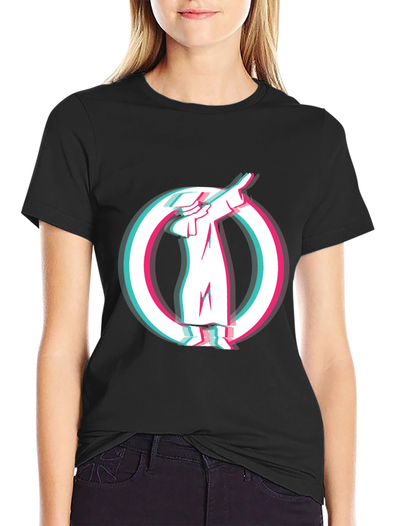 Dabbing Figure Graphic T-Shirt