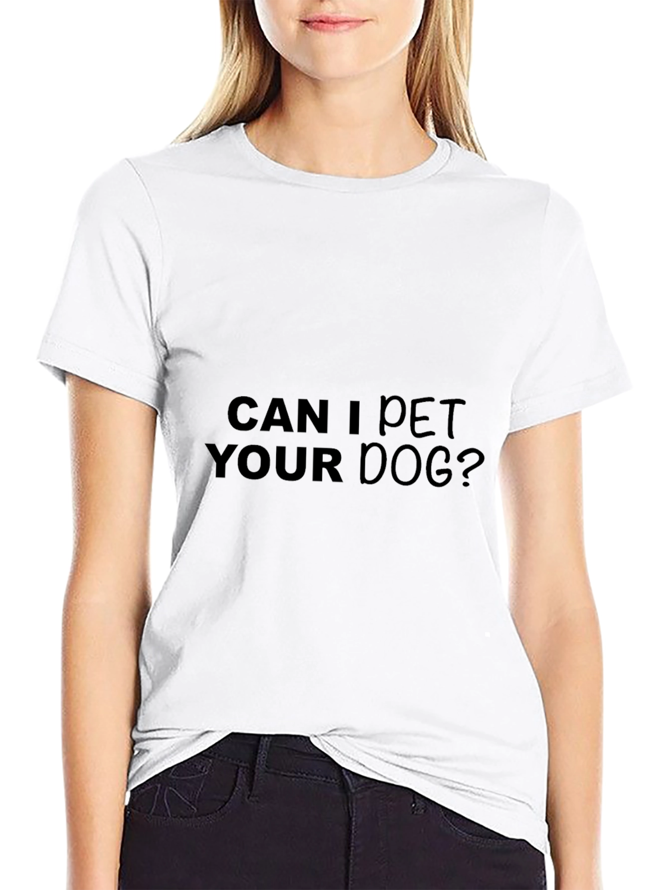 Can I Pet Your Dog? Black Graphic Tee