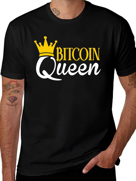 Bitcoin Queen Black Graphic Tee