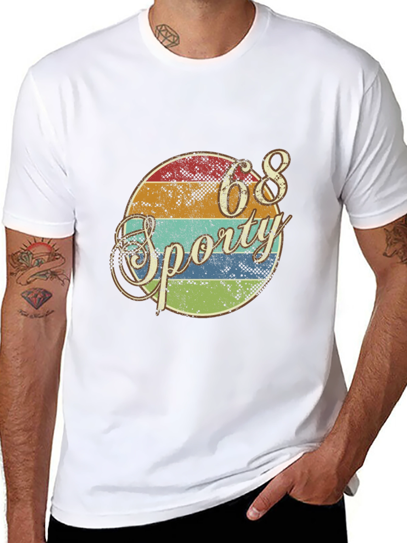 Retro 68 Sporty Graphic T-Shirt