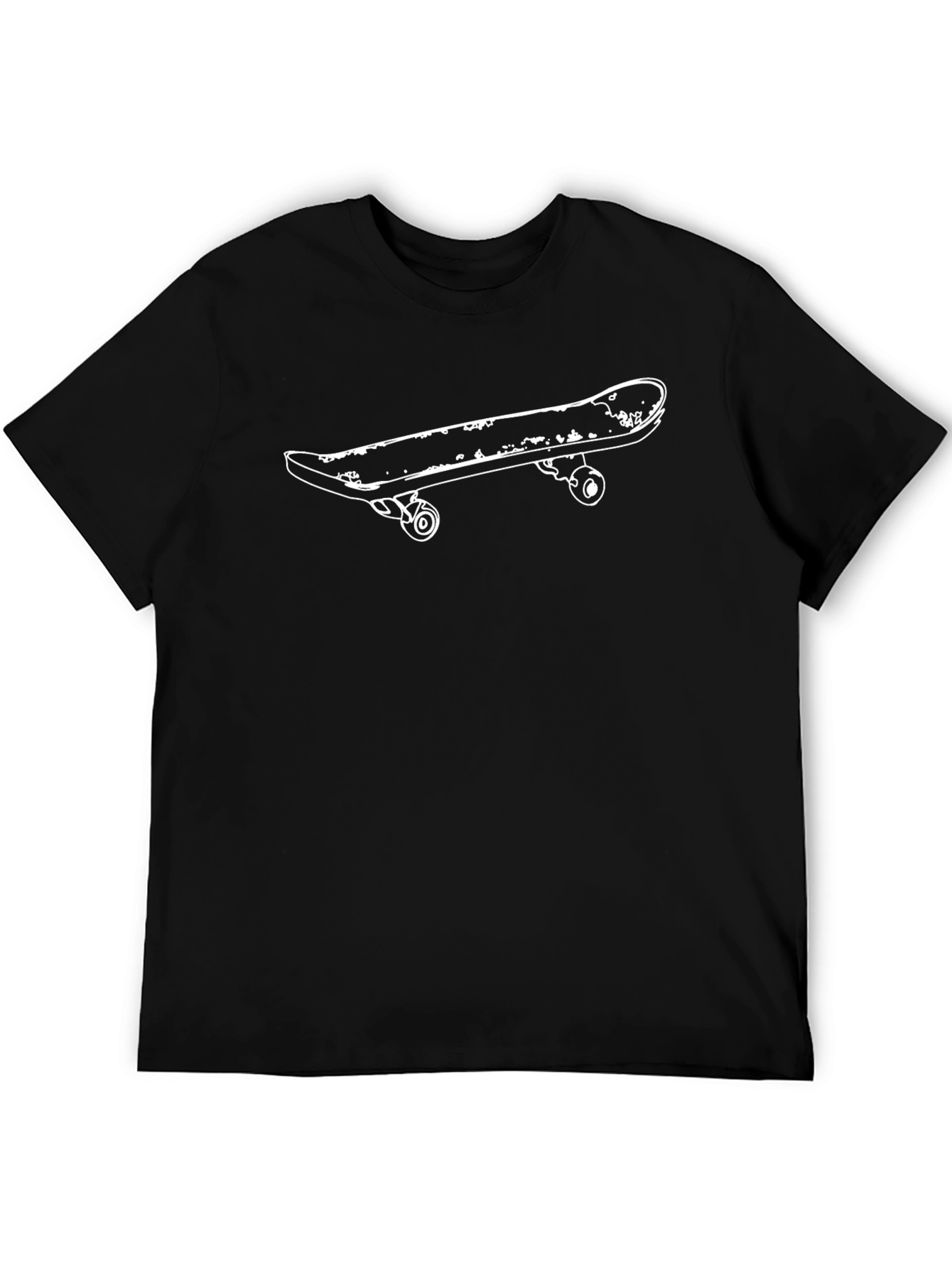 Skateboard Graphic Tee - Cool Black Shirt
